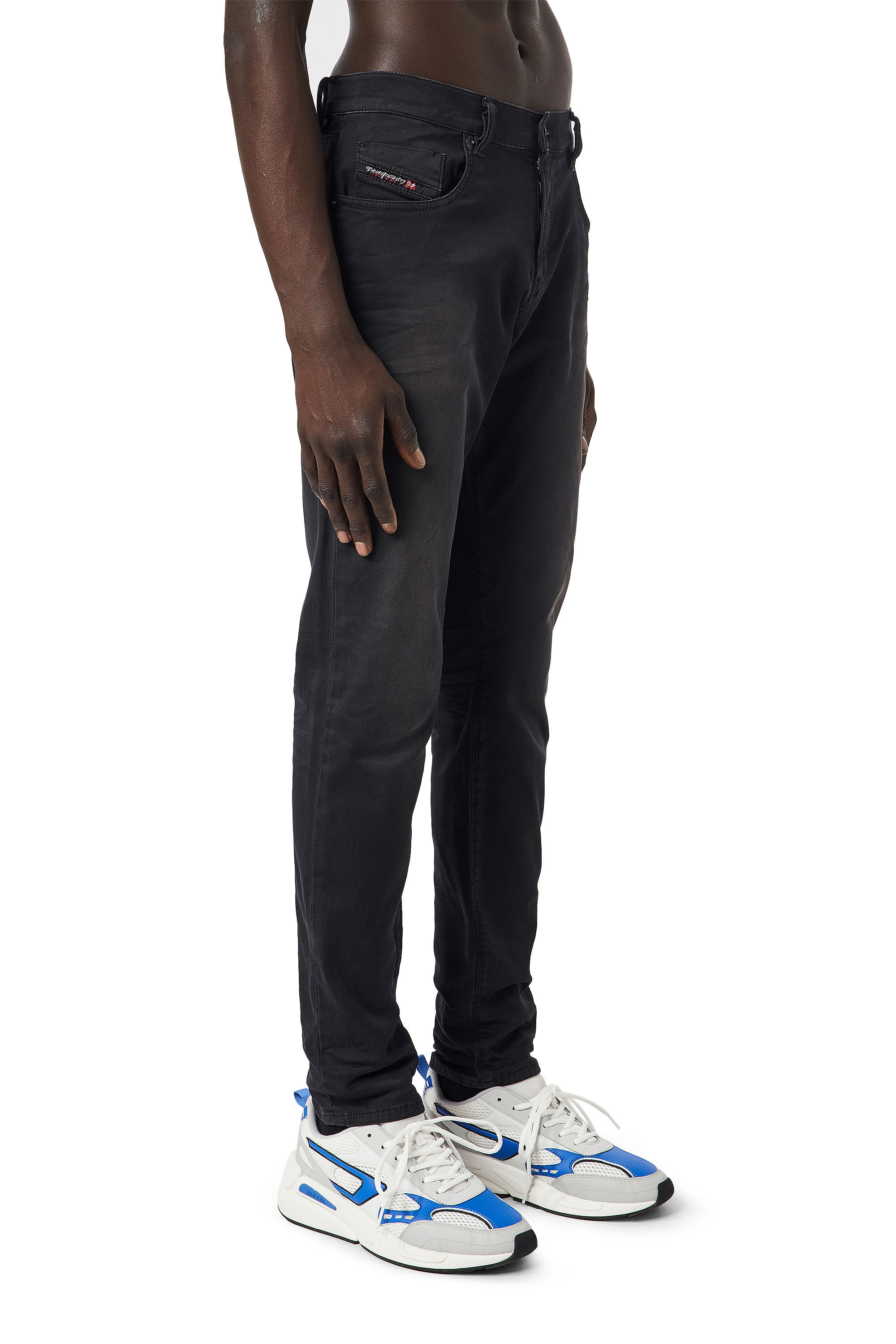 Diesel - Slim D-Strukt JoggJeans® 0670M, Black/Dark grey - Image 5