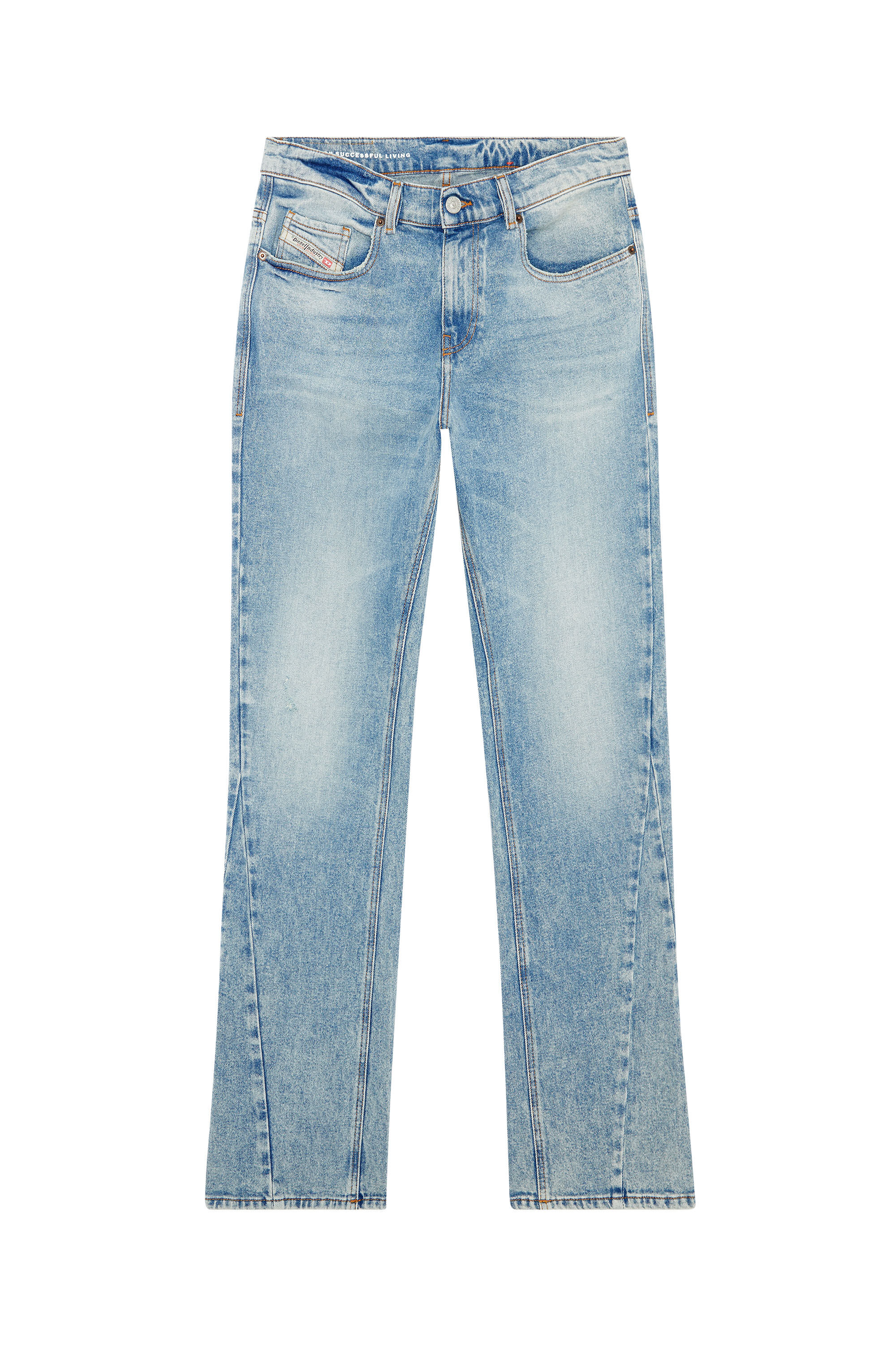 Diesel - 2021 D-Vocs 09E86 Bootcut Jeans, Light Blue - Image 2