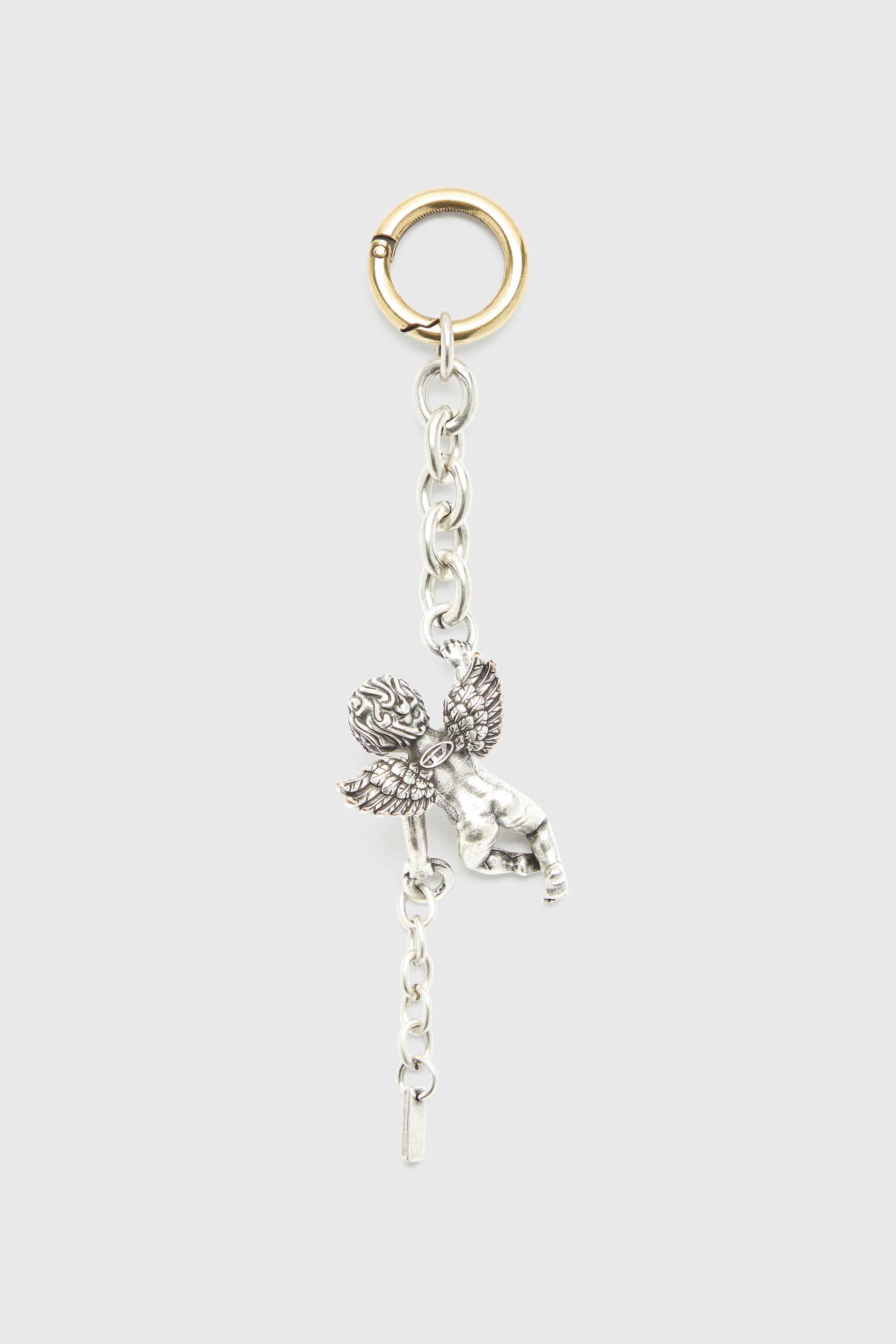Diesel - CHARM-ANGEL, Woman's Metal cherub charm in Silver - 2