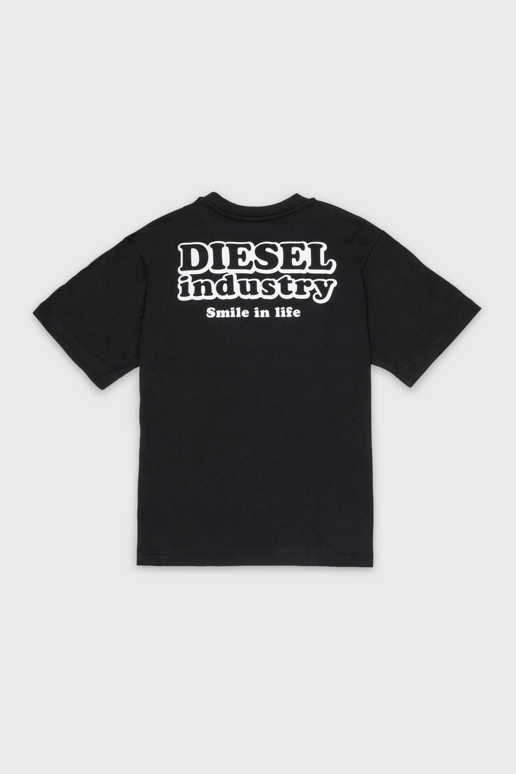 Diesel - TLODIM OVER, Man's T-shirt with Diesel Industry print in Black - 2