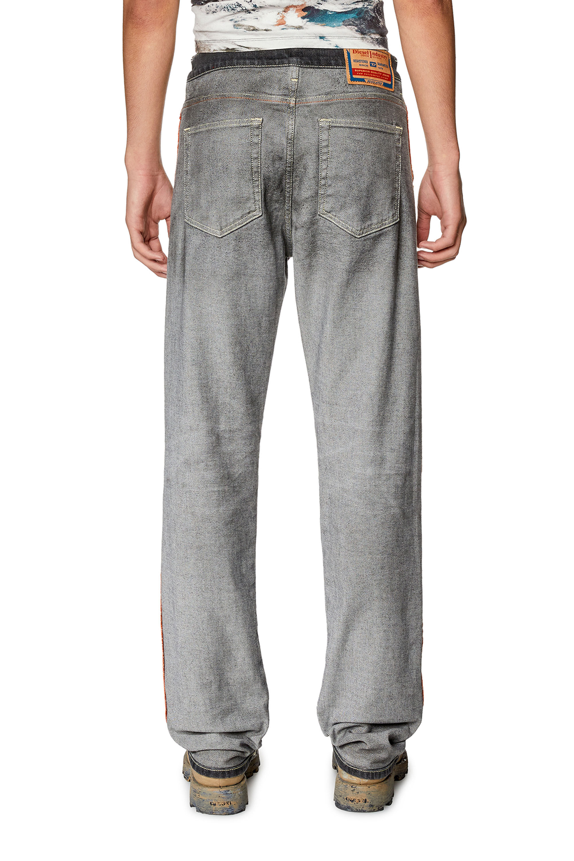Diesel - Straight Jeans 2020 D-Viker 09G99, Black/Dark grey - Image 4