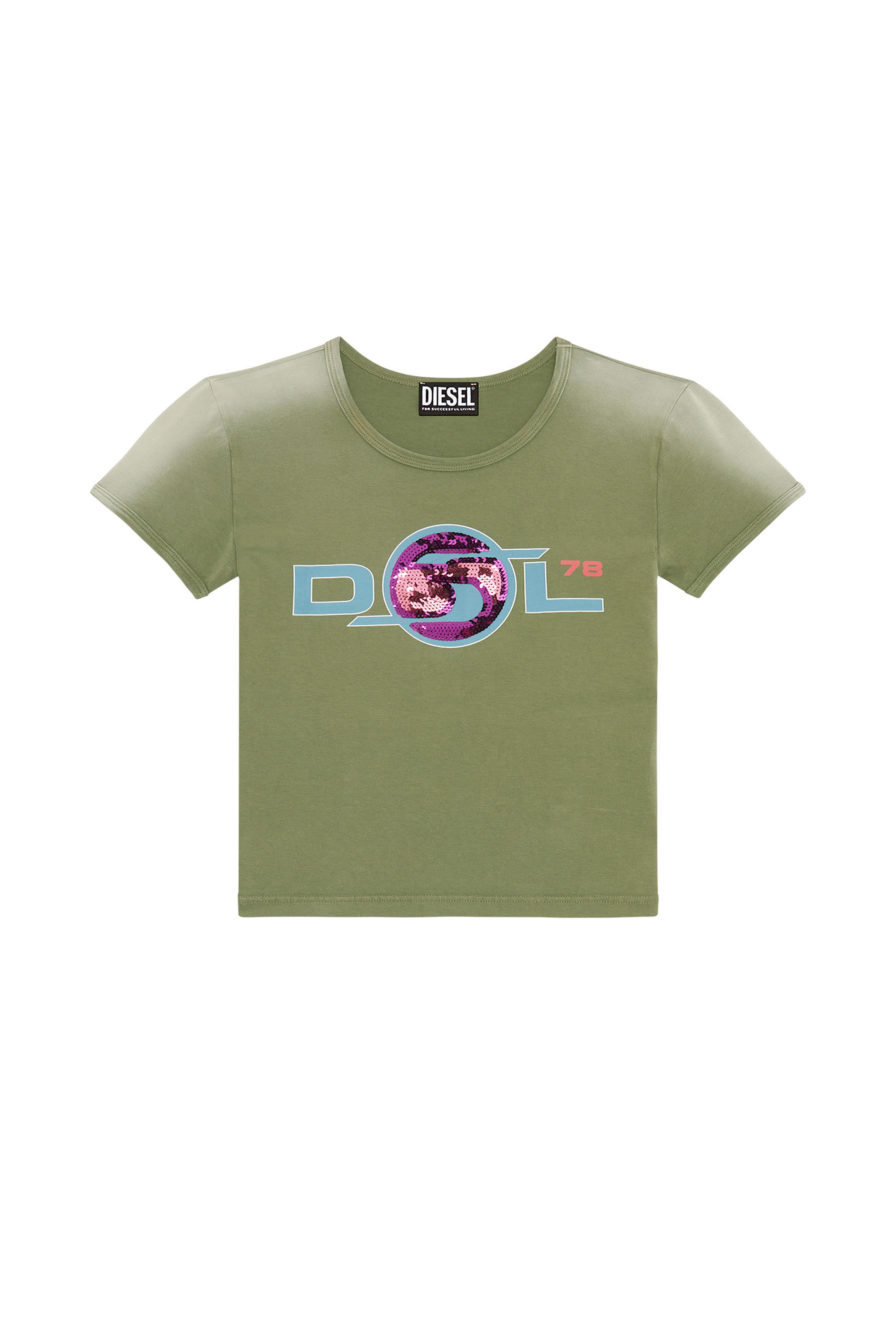 Diesel - T-UNCUTIE-LONG-E2, Olive Green - Image 2