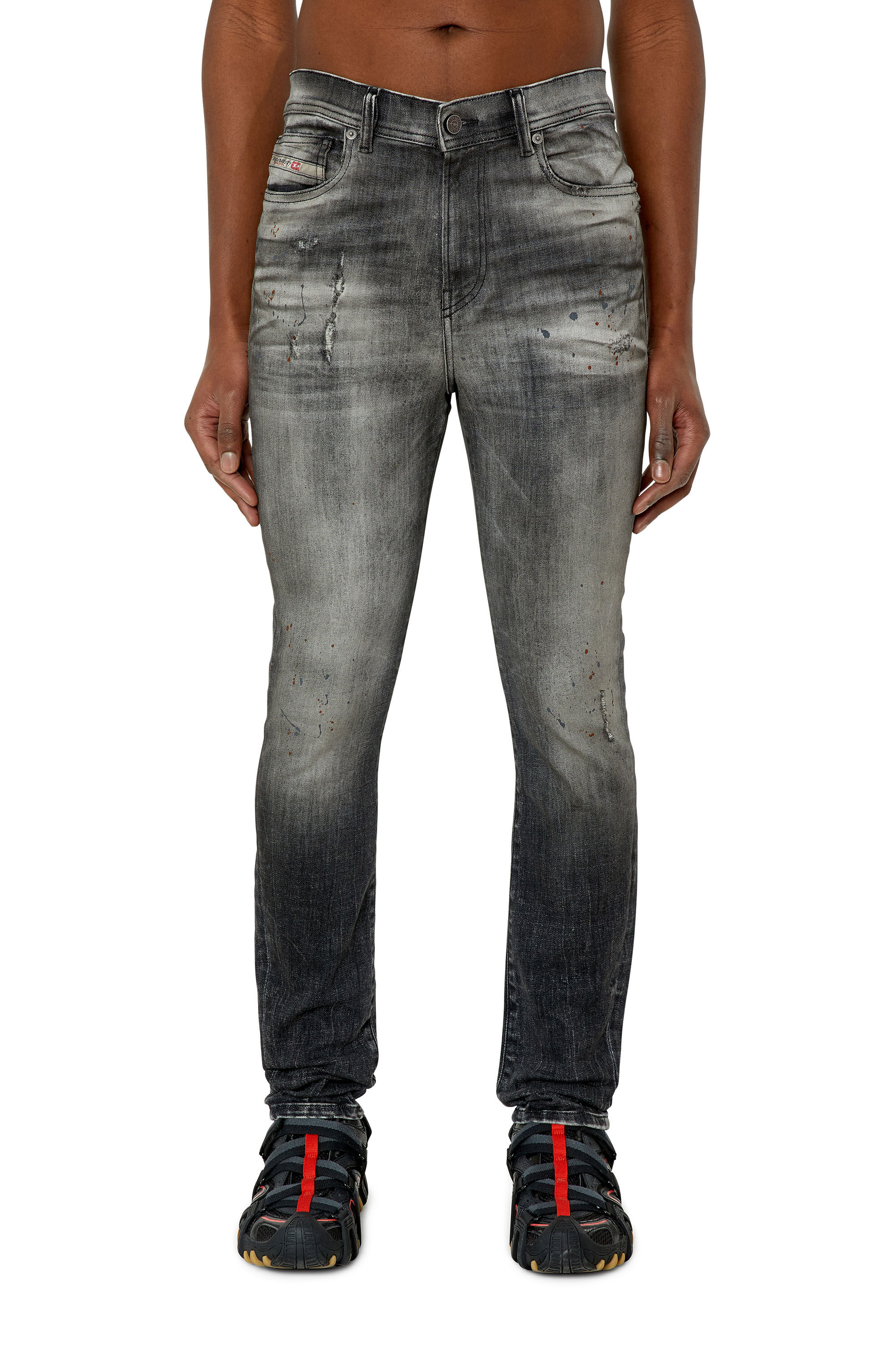 Diesel - 1983 D-Amny 09E70 Skinny Jeans, Black/Dark grey - Image 3