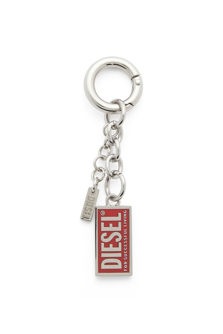 Diesel - CHARM-BISCOTTO, Woman's Metal keyring with Biscotto logo charm in Silver - 2