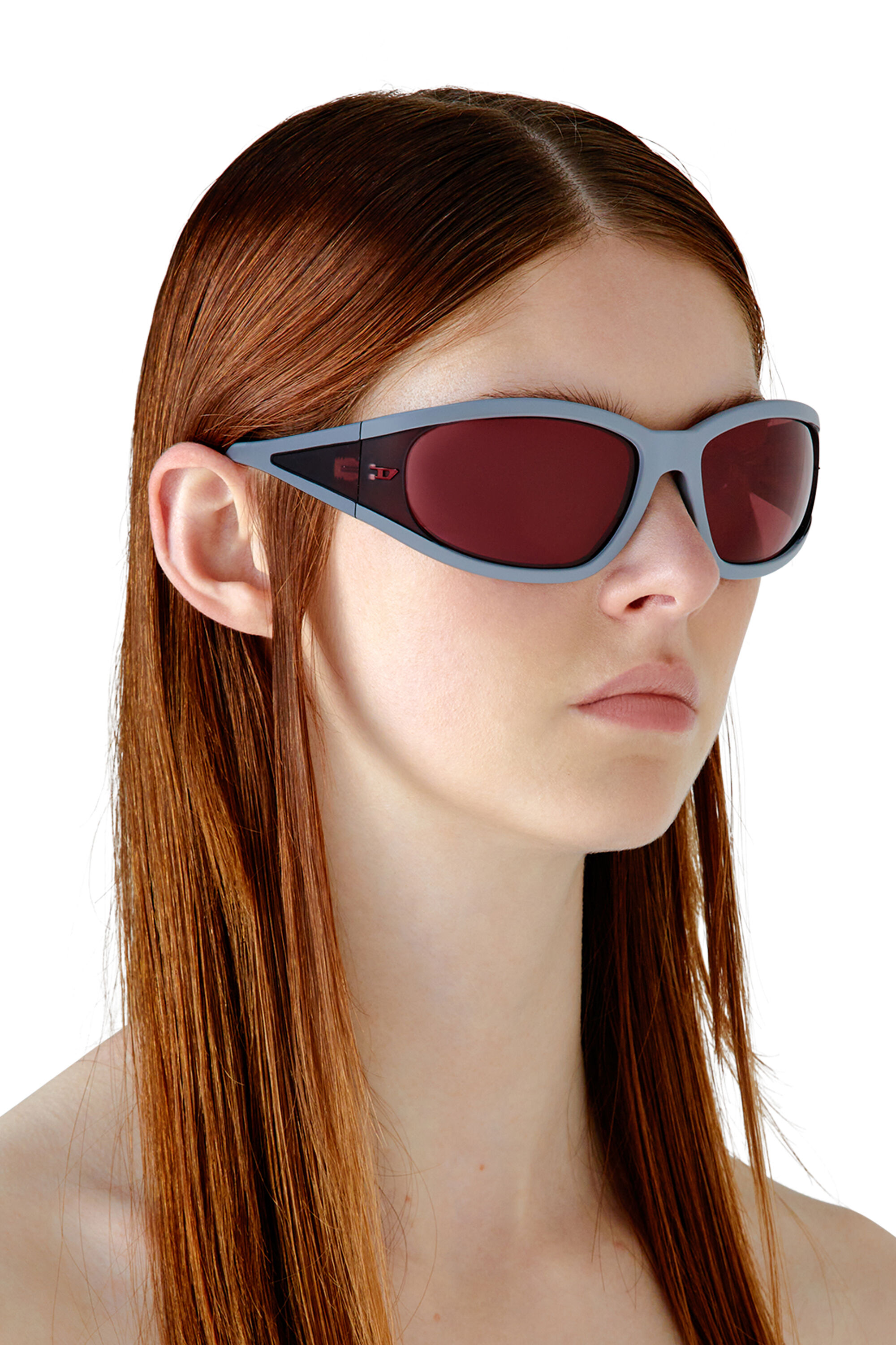 Women's Rectangular sunglasses in acetate | Multicolor | Diesel