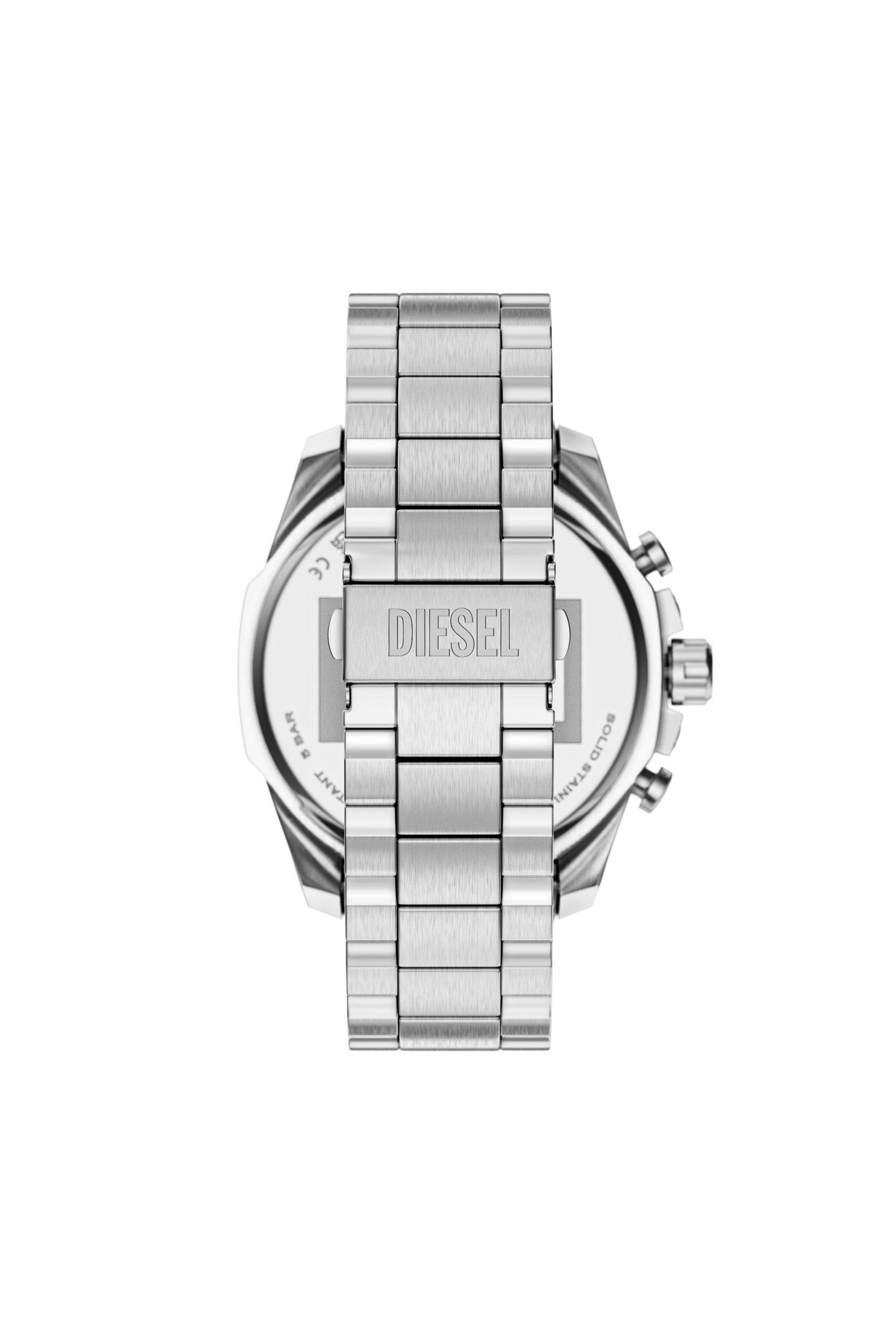 Diesel - DZ4702 WATCH, Man's Mega Chief Slim Chronograph Stainless Steel Watch in Silver - 2