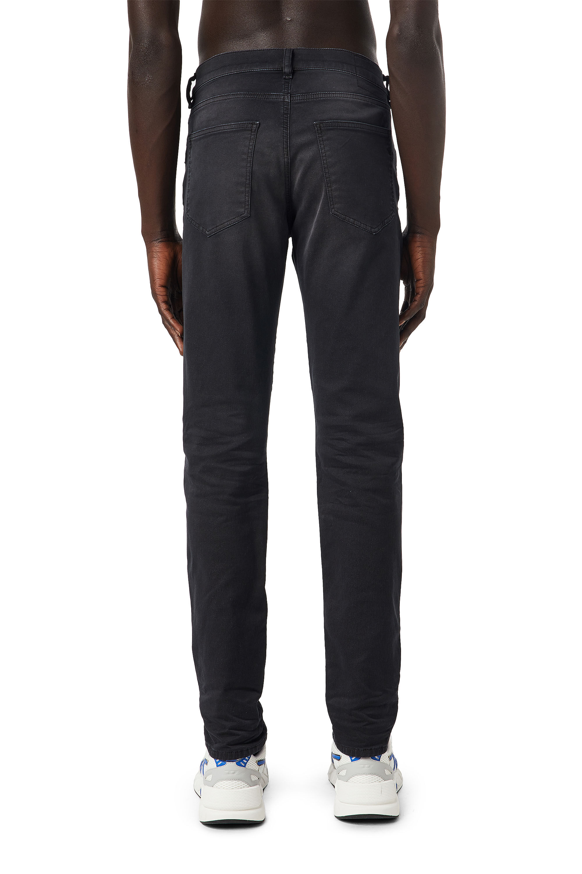 Diesel - Slim D-Strukt JoggJeans® 0670M, Black/Dark grey - Image 4