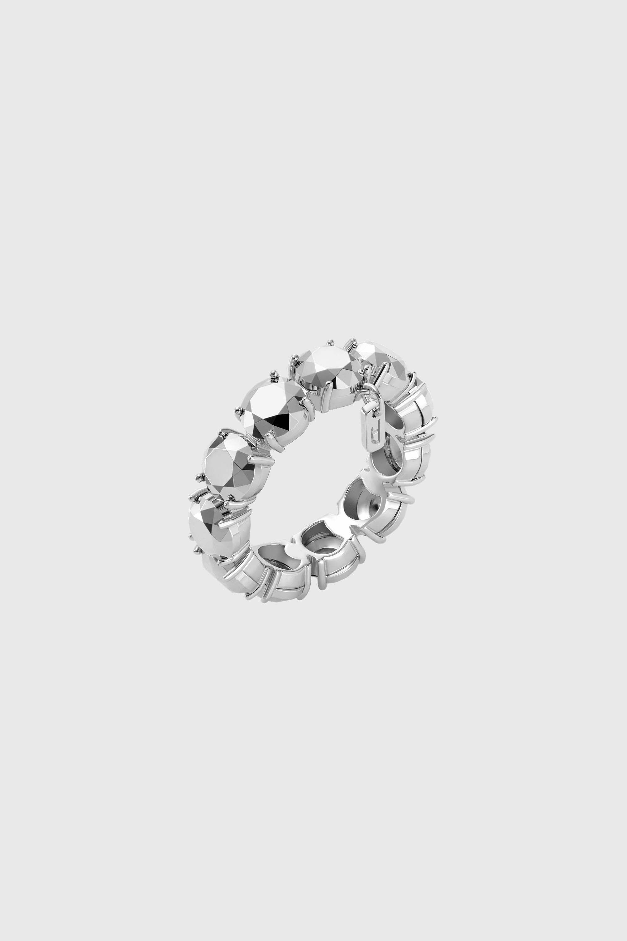 Diesel - DL1359040 STERLING SILVER JEWEL, Unisex's Sterling Silver Band Ring in Silver - 1