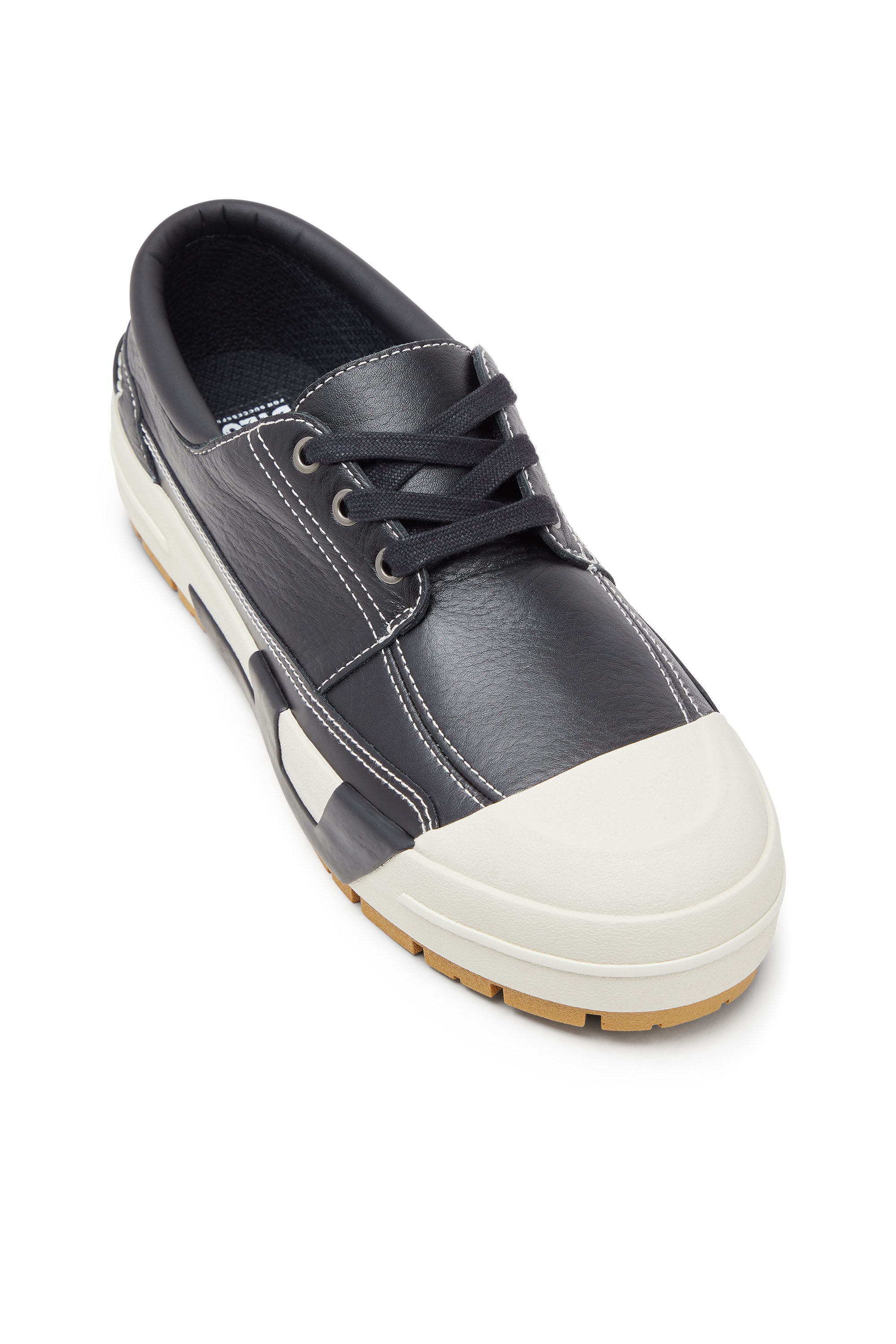 Men's S-D-Verse - Leather hybrid moccasin | Black | Diesel FI