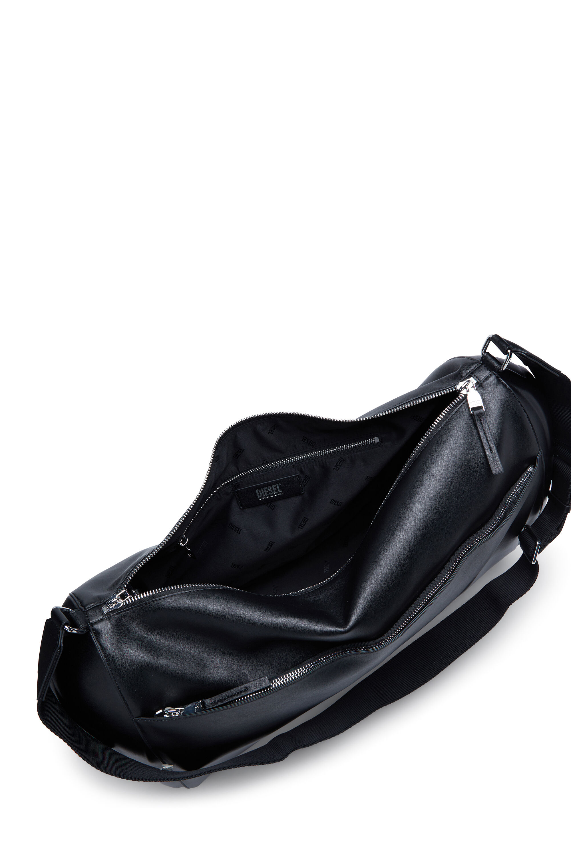 Women's Load-D-Duffle bag with hard-shell logo sides | Black