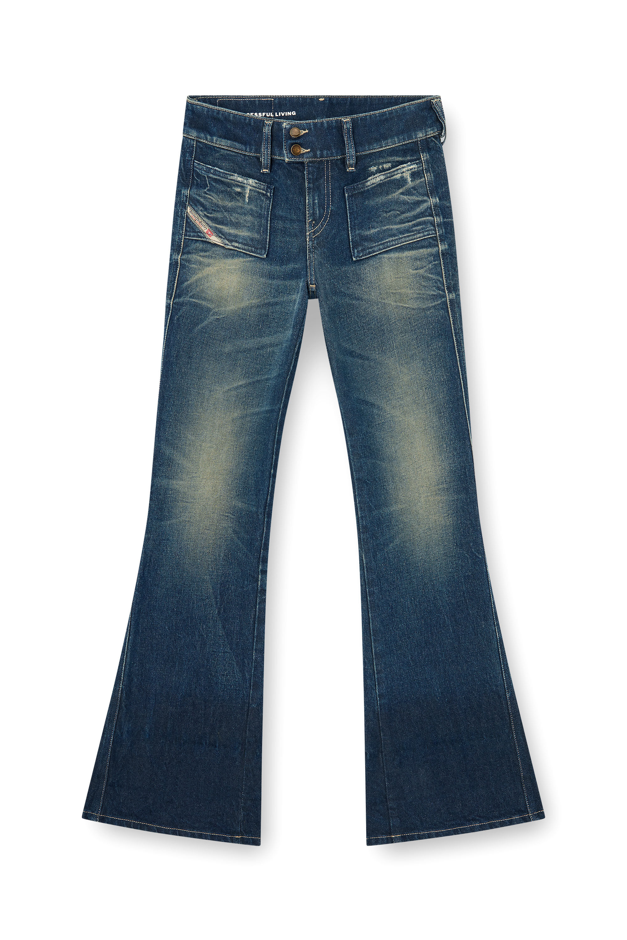Diesel - Woman's Bootcut Jeans D-Hush 007EH, Dark Blue - 6