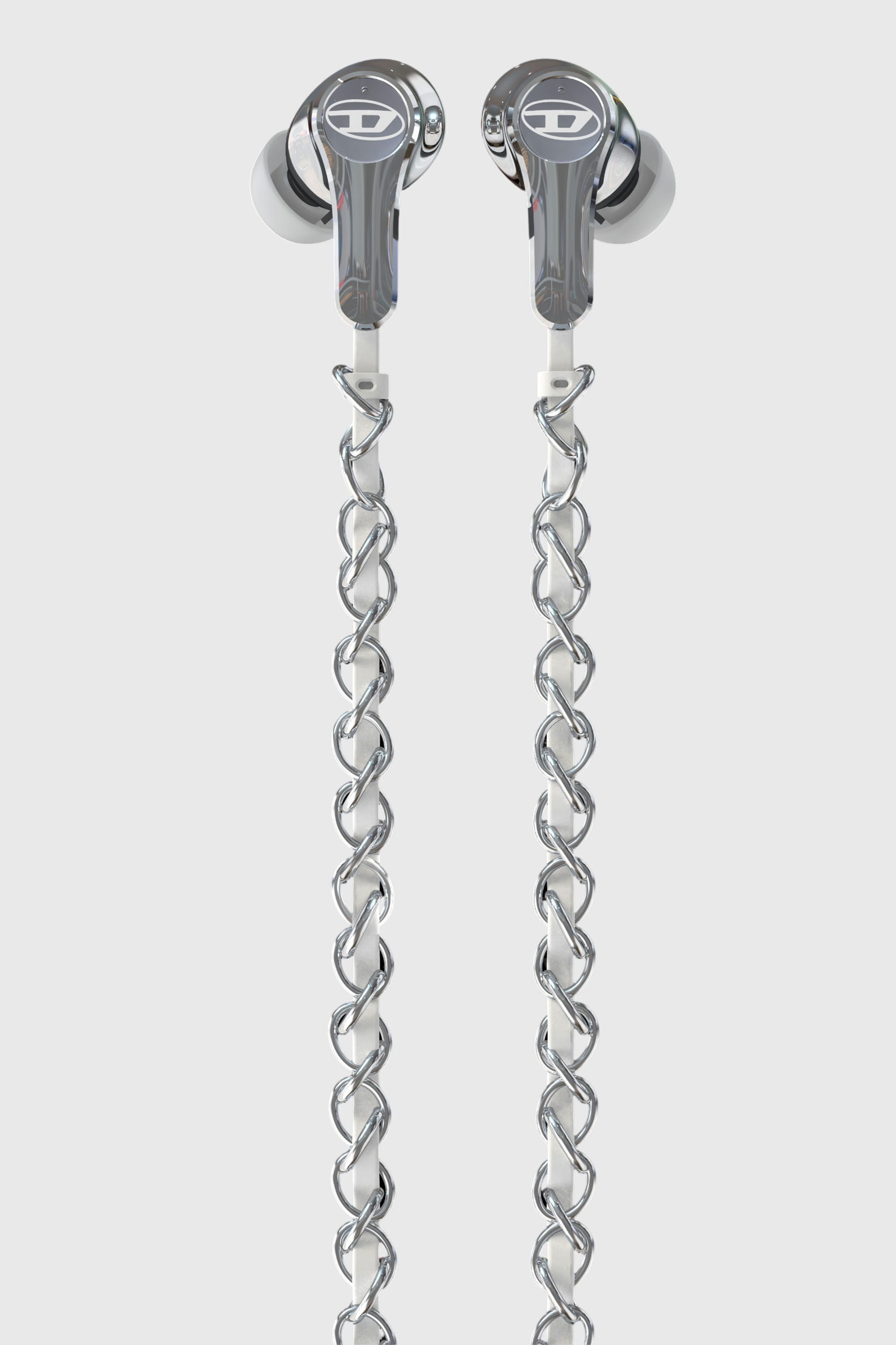 Women's Wired Earbuds and charms | Silver | Diesel {{Country}}