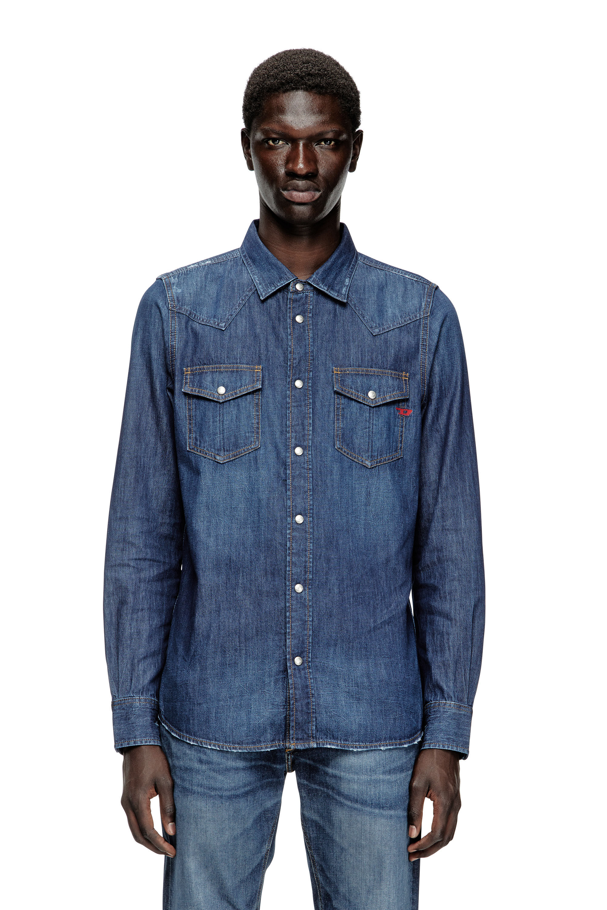 Men's Denim overshirt | Blue | Diesel