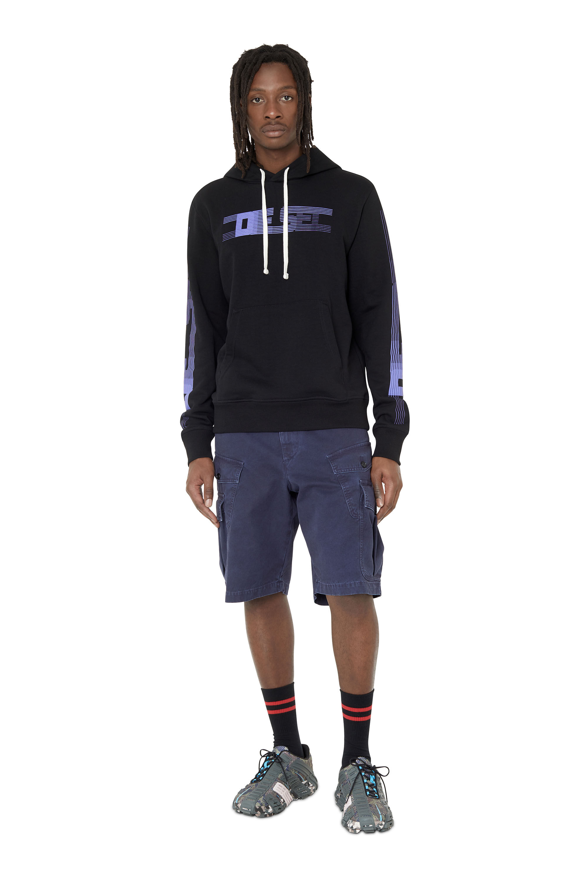 Diesel - S-GINN-HOOD-E3, Black - Image 1