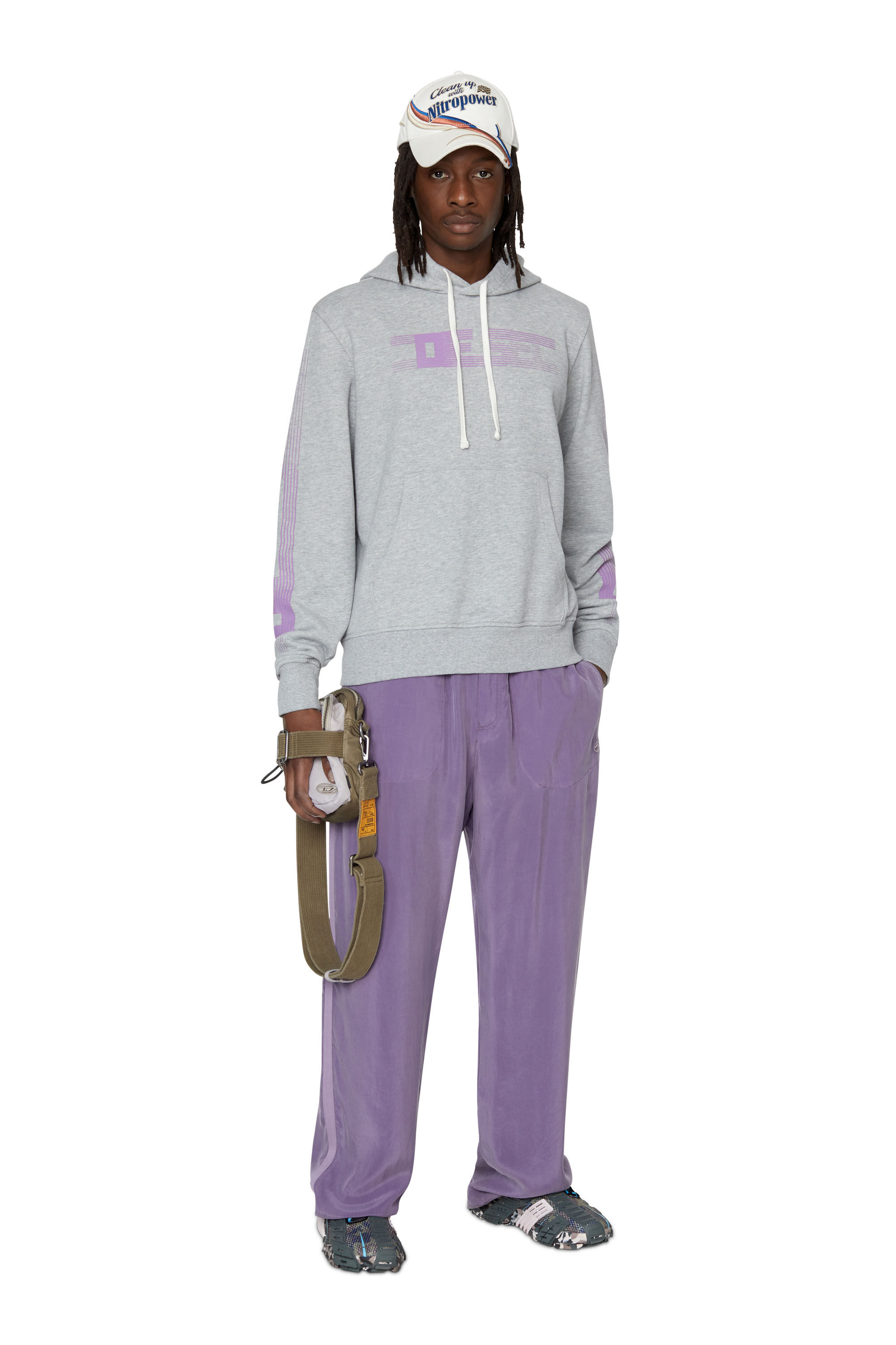 Diesel - S-GINN-HOOD-E3, Light Grey - Image 1