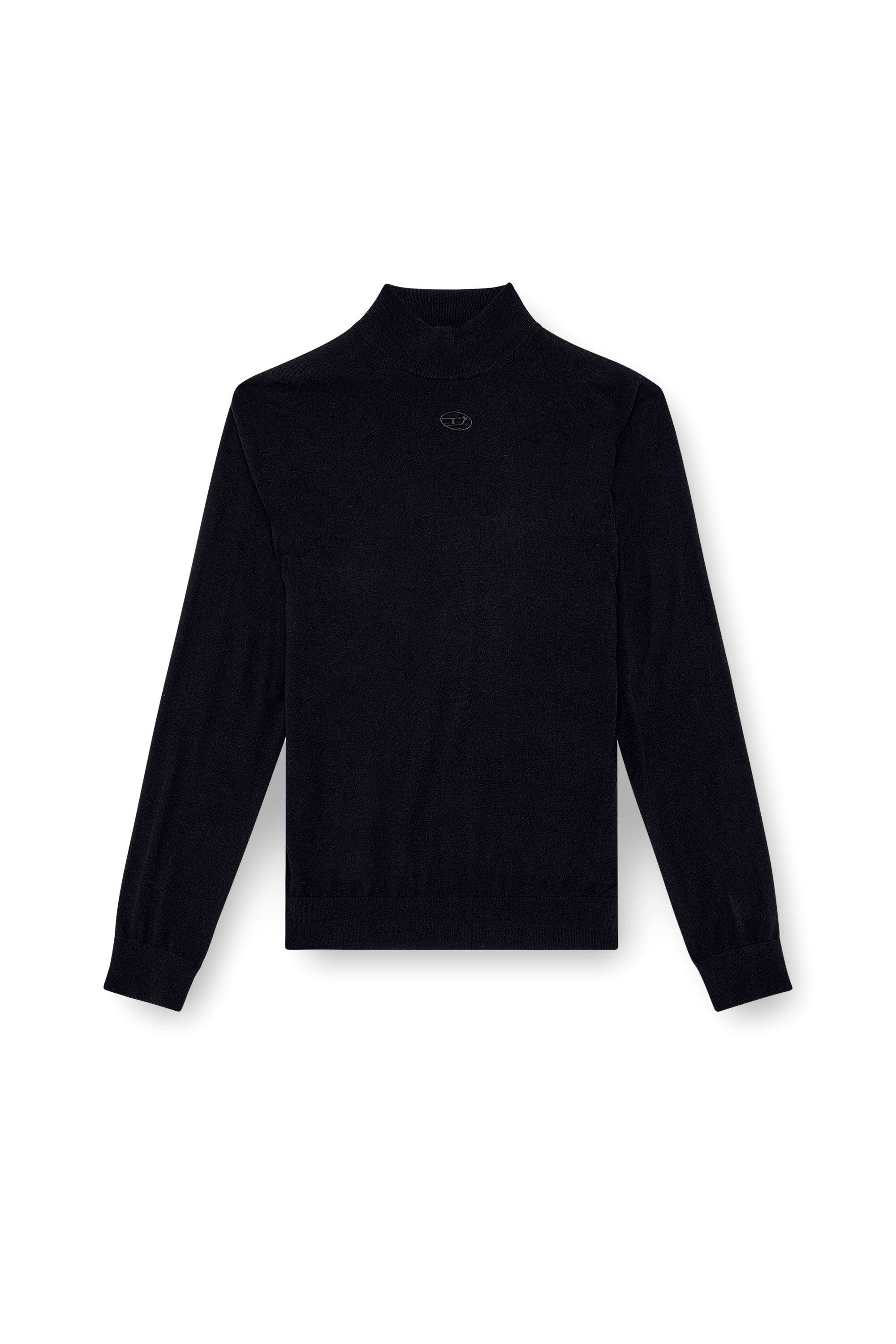 Diesel - K-GIL, Man's Wool turtleneck jumper in Black - 2