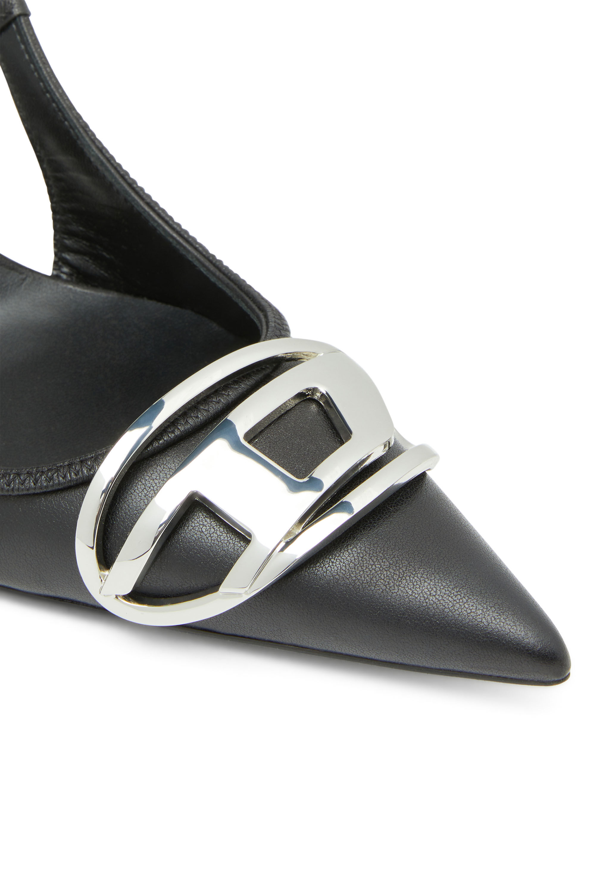 【DIESEL】 D-Venus レザーミュール D-VENUS SB（WOMEN）: レザーパンプス｜ディーゼル（DIESEL