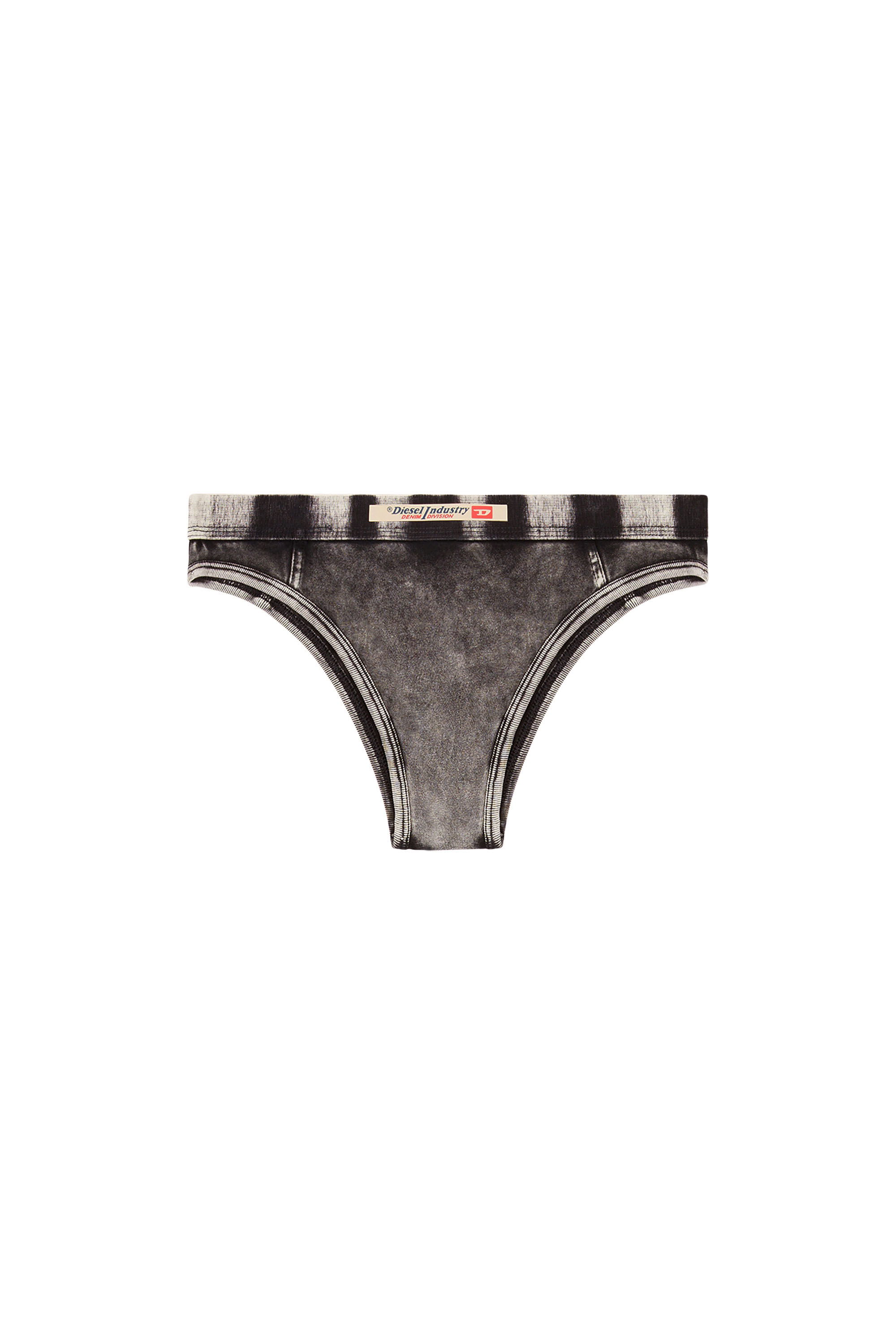 Diesel - CLODIA-DNM, Woman's Briefs in denim-effect jersey in Black - 2
