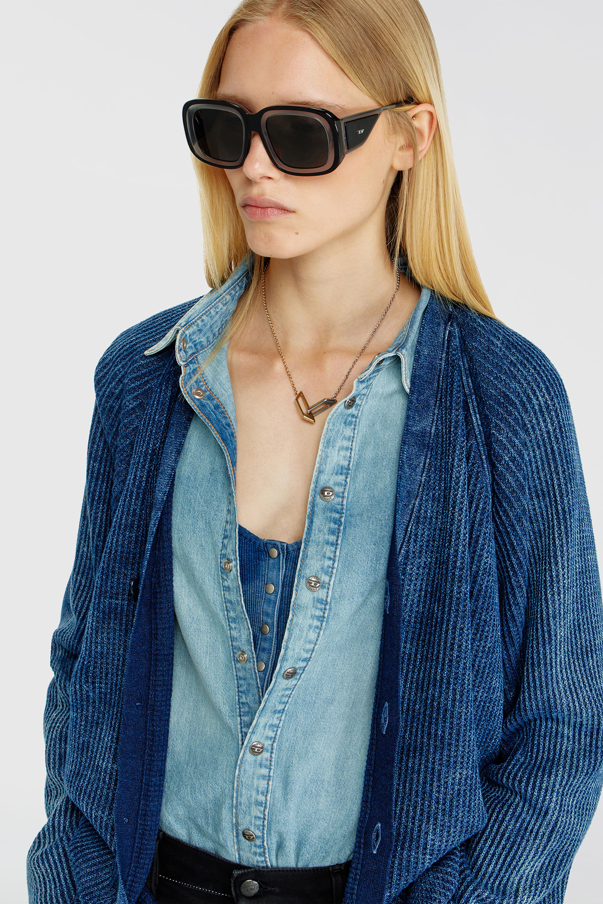 Diesel - 0DL2015U, Unisex's Square sunglasses in Black - 4