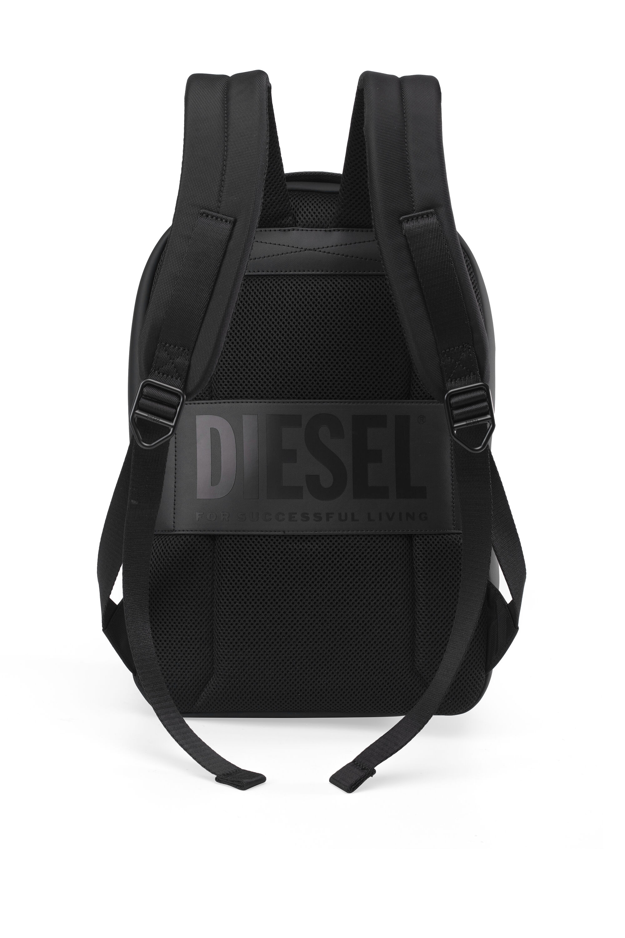 Diesel - DIESEL ALUMINUM BACKPACK DSB003, Unisex's Functional business backpack in Black - 2
