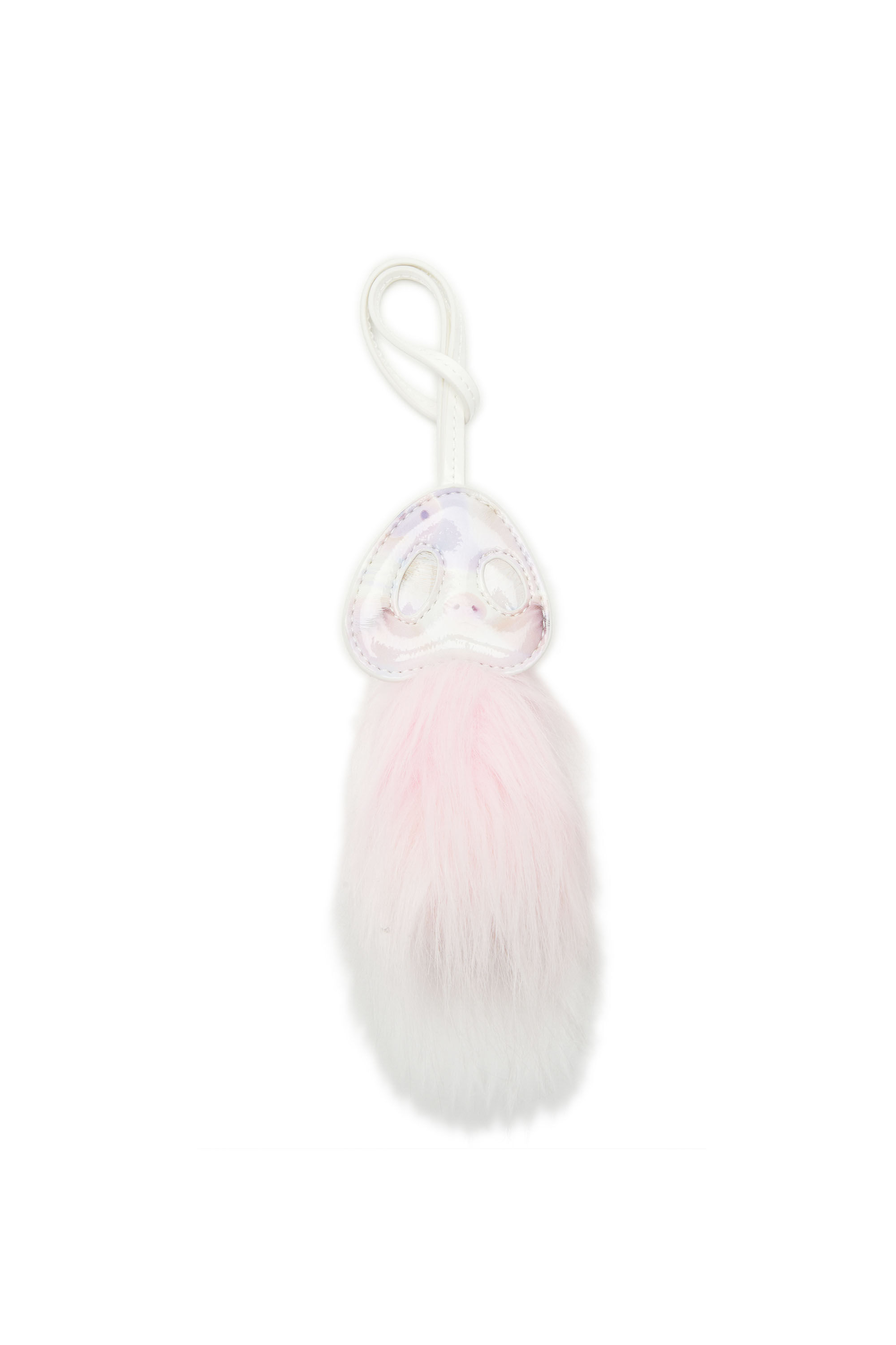 Diesel - FUR CHARMS I, Woman's Pig's snout bag charm with fluffy detail in Pink - 5