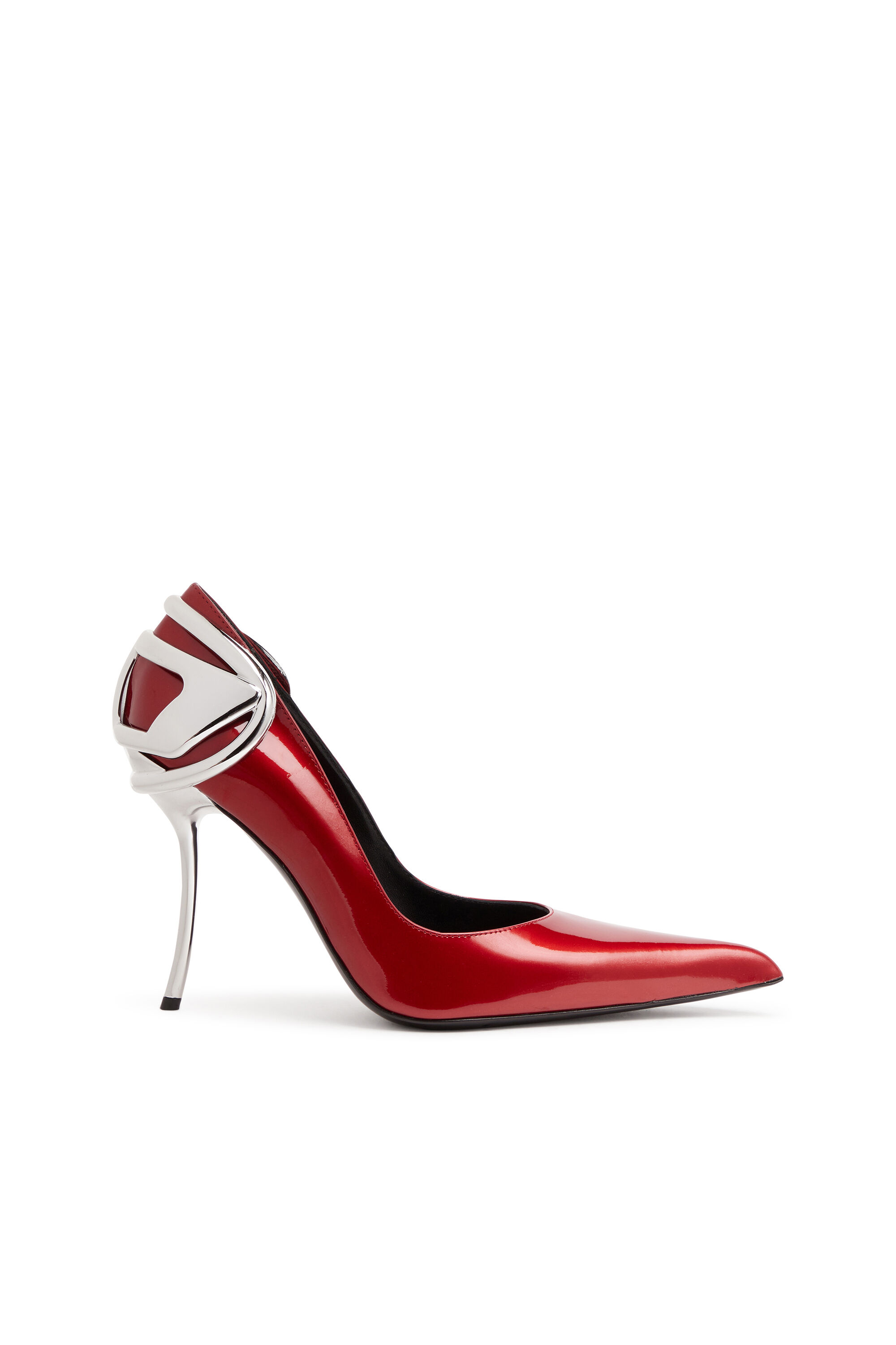 正規 Women's heel D Oval with pumps leather D-Ten&Half-Patent 靴