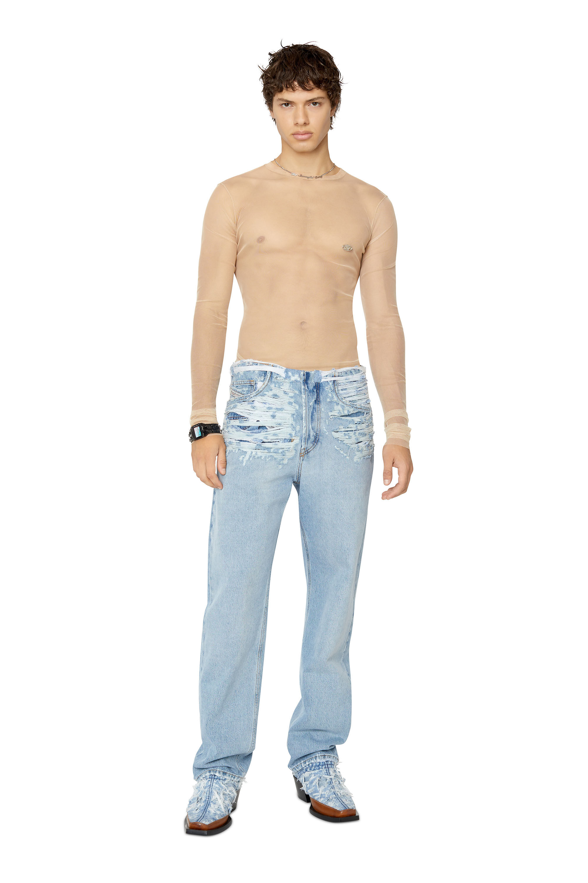 Diesel - 2010 D-Macs 007N7 Straight Jeans, Medium blue - Image 1