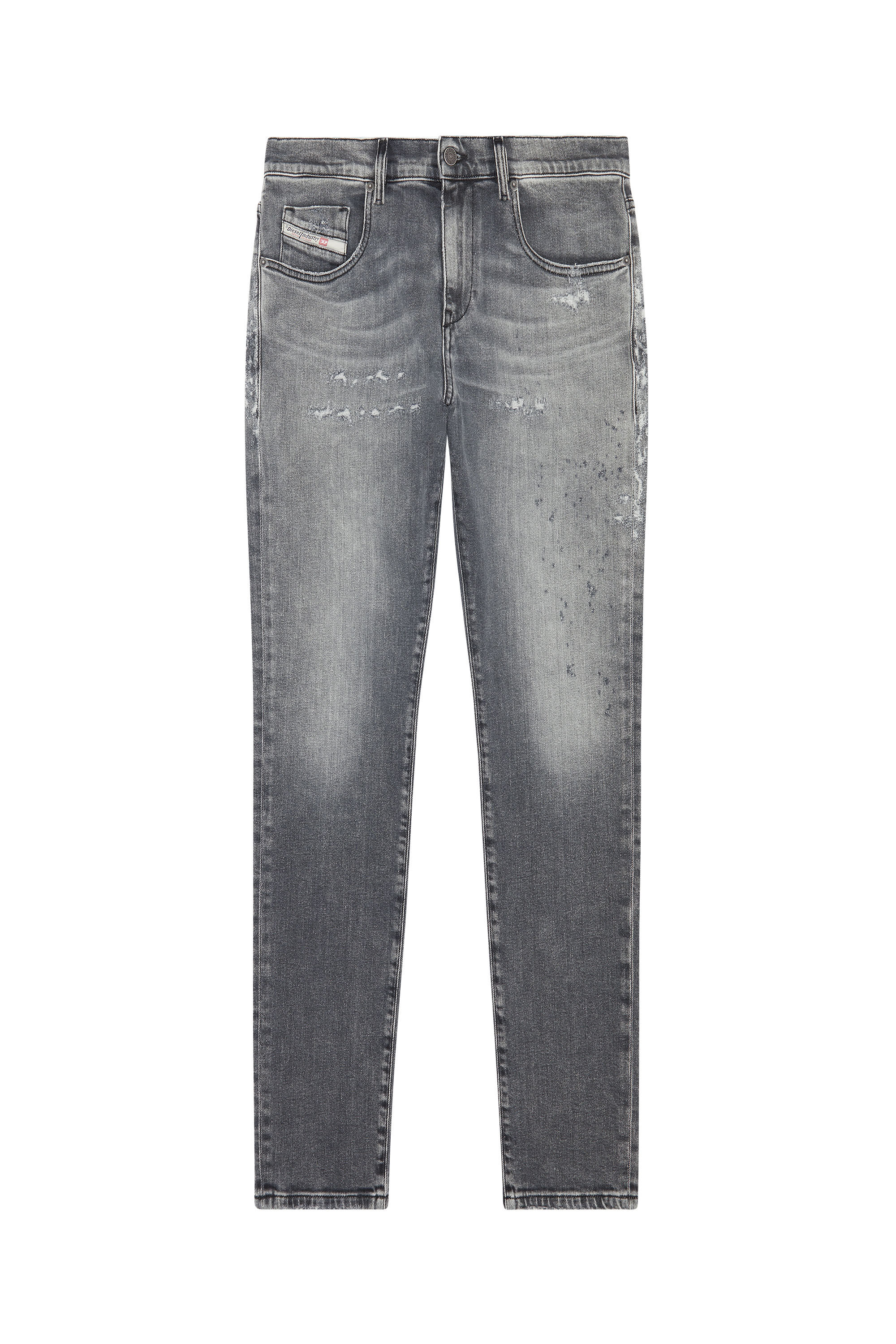 Diesel - 2019 D-Strukt 09G04 Slim Jeans, Light Grey - Image 2