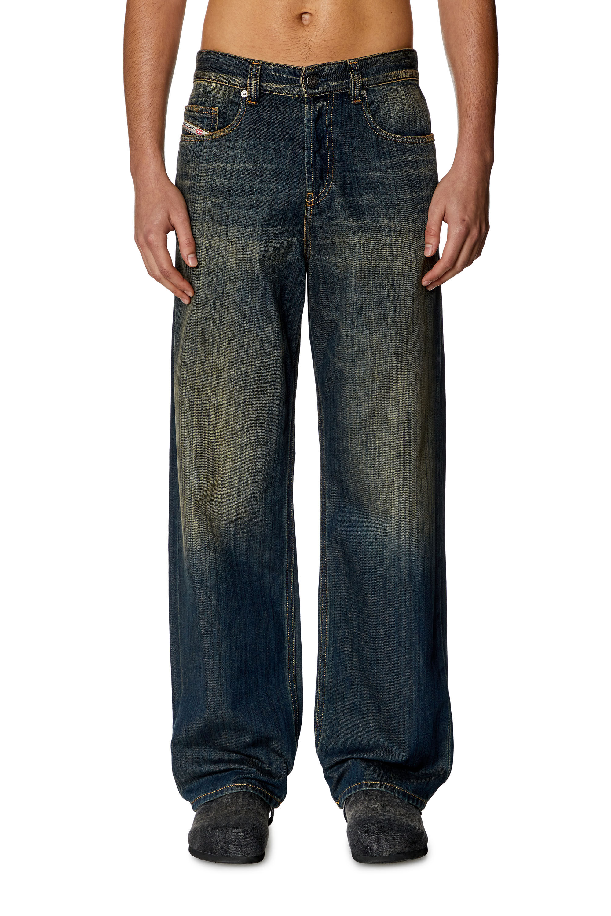 Diesel - Straight Jeans 2001 D-Macro 09I20, Dark Blue - Image 3