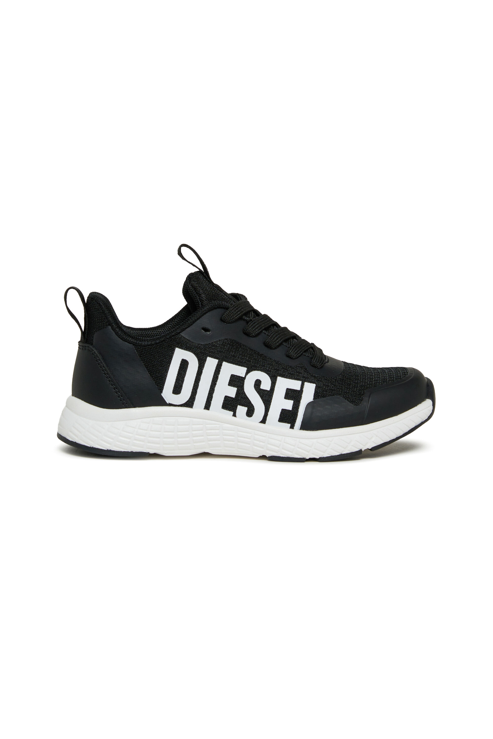 Diesel - S-RUNCOUT, Unisex's S-Runcout - Sneakers with maxi Diesel logo in Black - 1