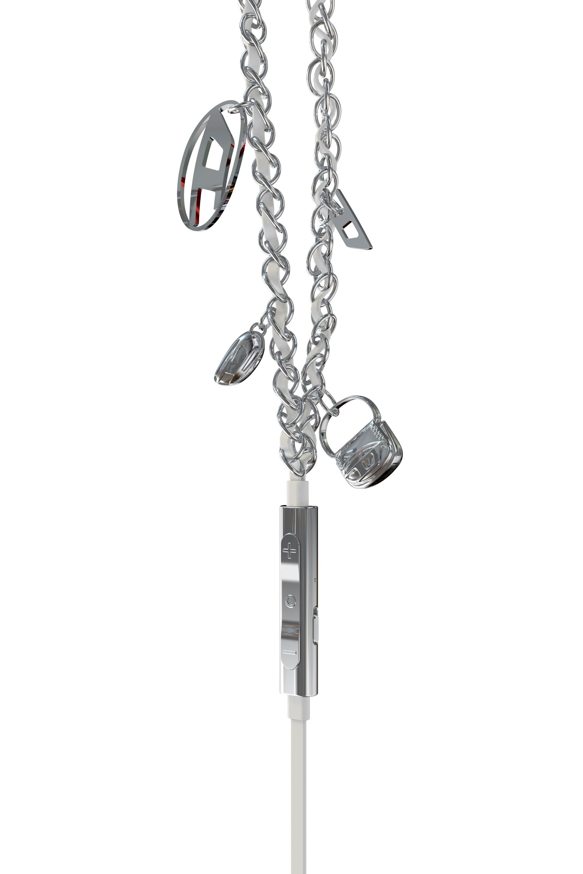 Women's Wired Earbuds and charms | Silver | Diesel
