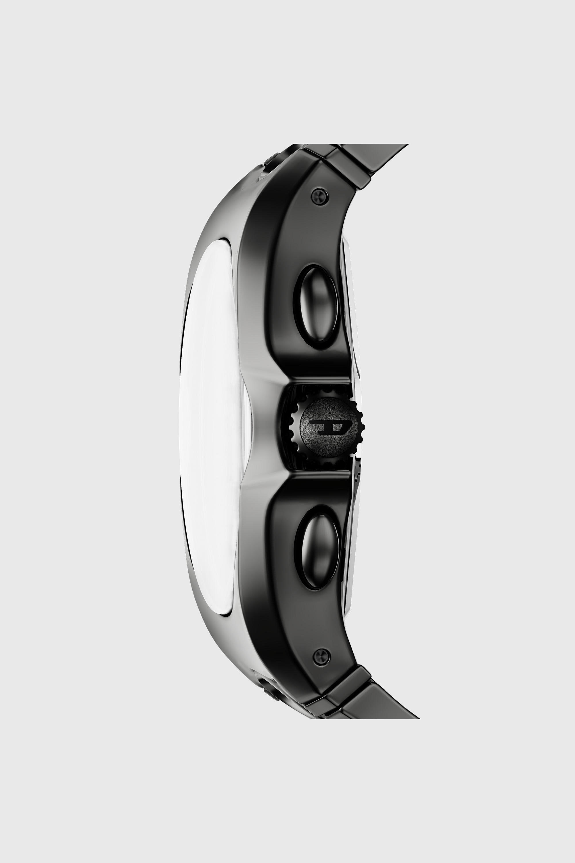 Diesel - DZ4726 WATCH, Man's D-Curve gunmetal stainless steel watch in Black - 3