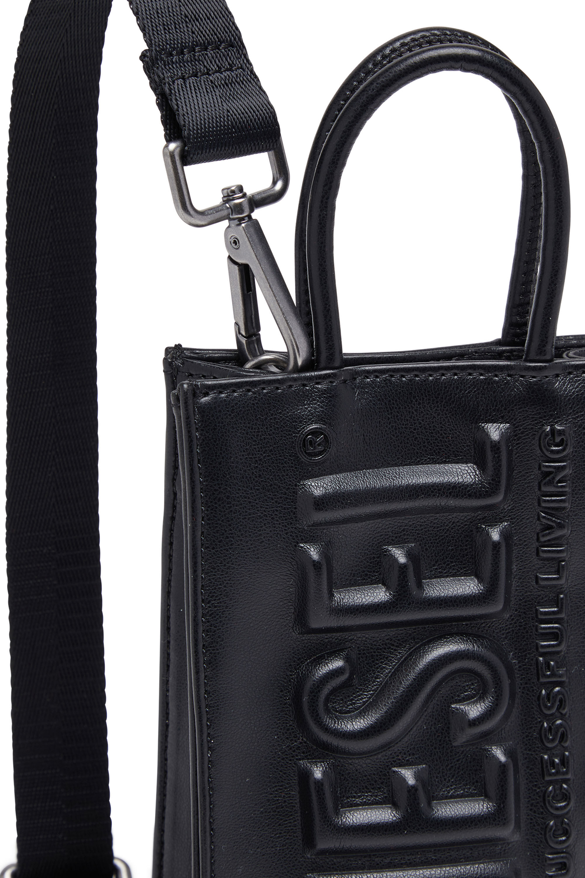 Men's Dsl 3D Mini -Small PU tote bag with embossed logo
