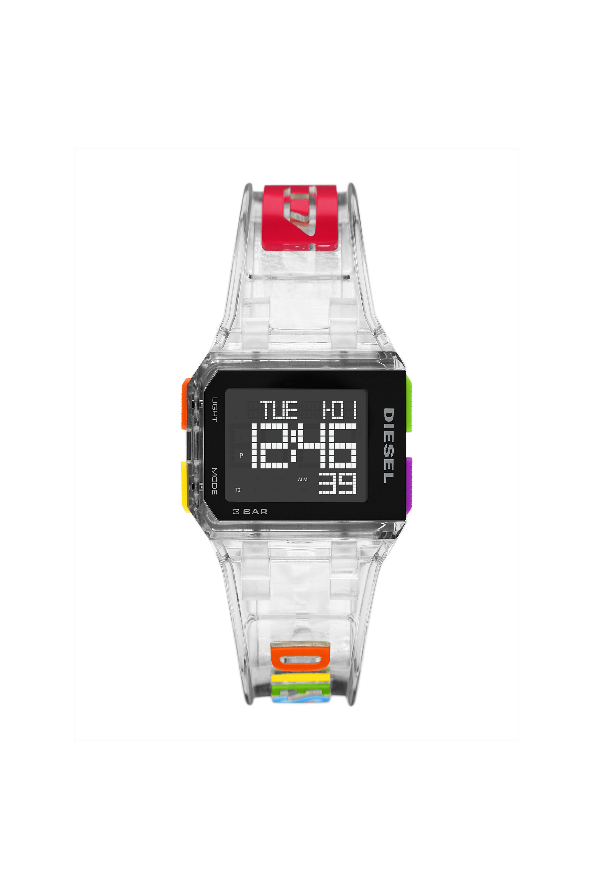 Diesel transparent watch shop