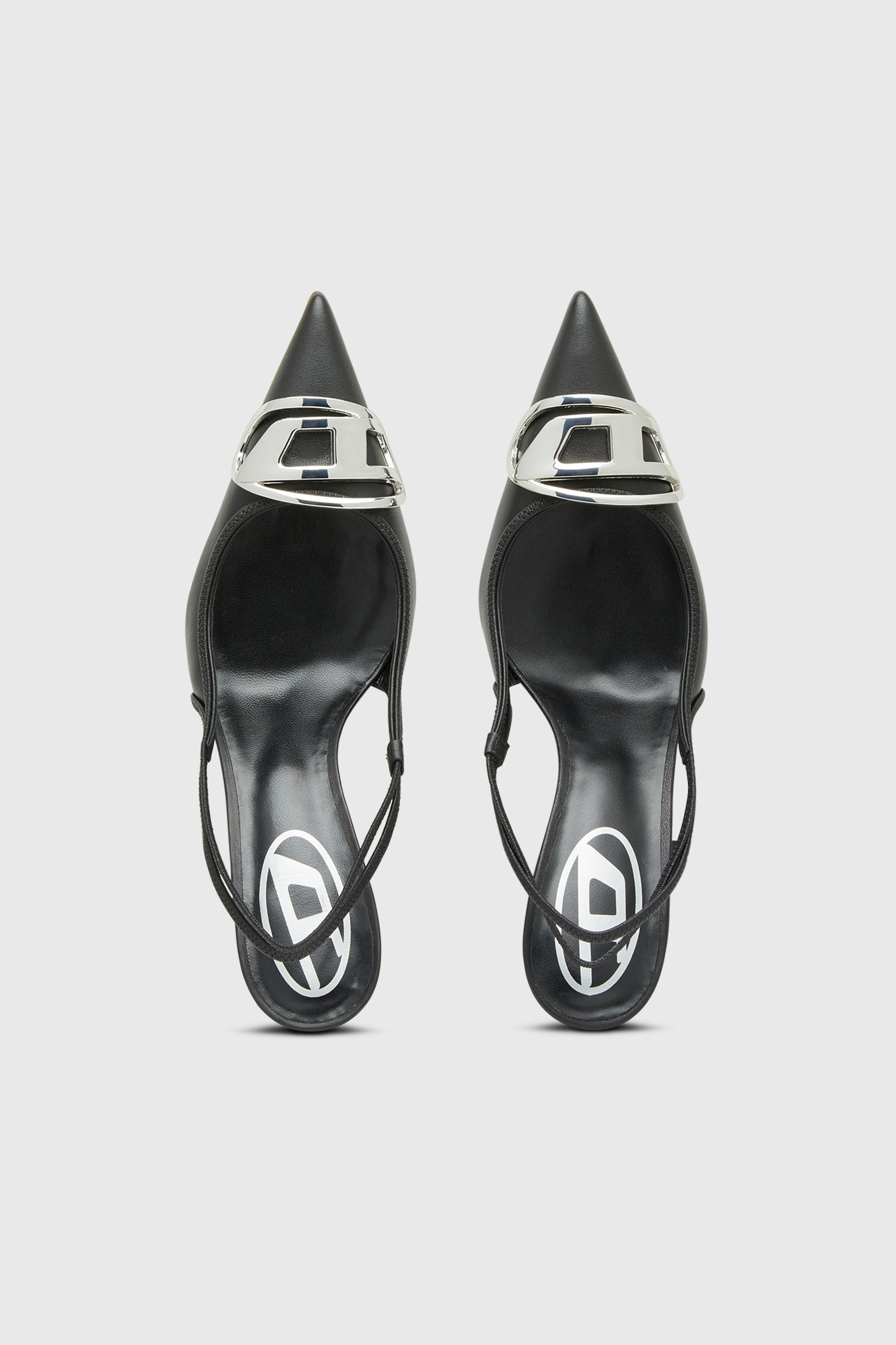 D-VENUS SB Woman: Slingback pumps in nappa leather, D logo