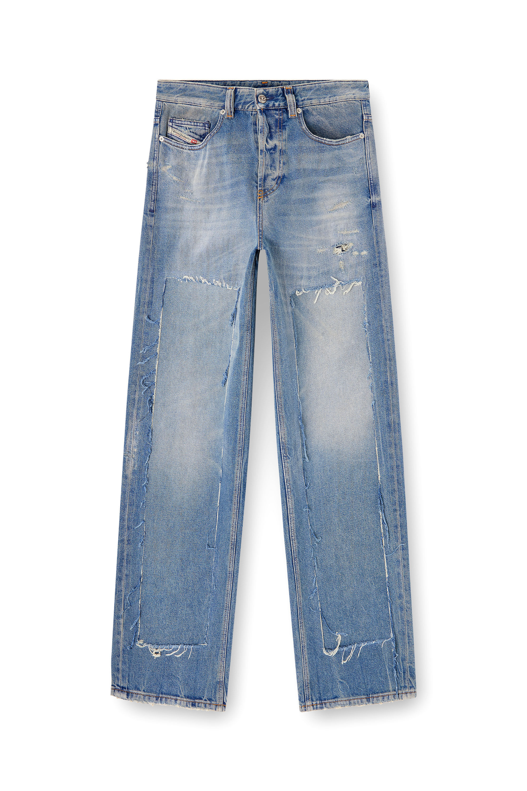 Diesel - Man's Relaxed Jeans 2001 D-Macro 09N27, Medium blue - 2