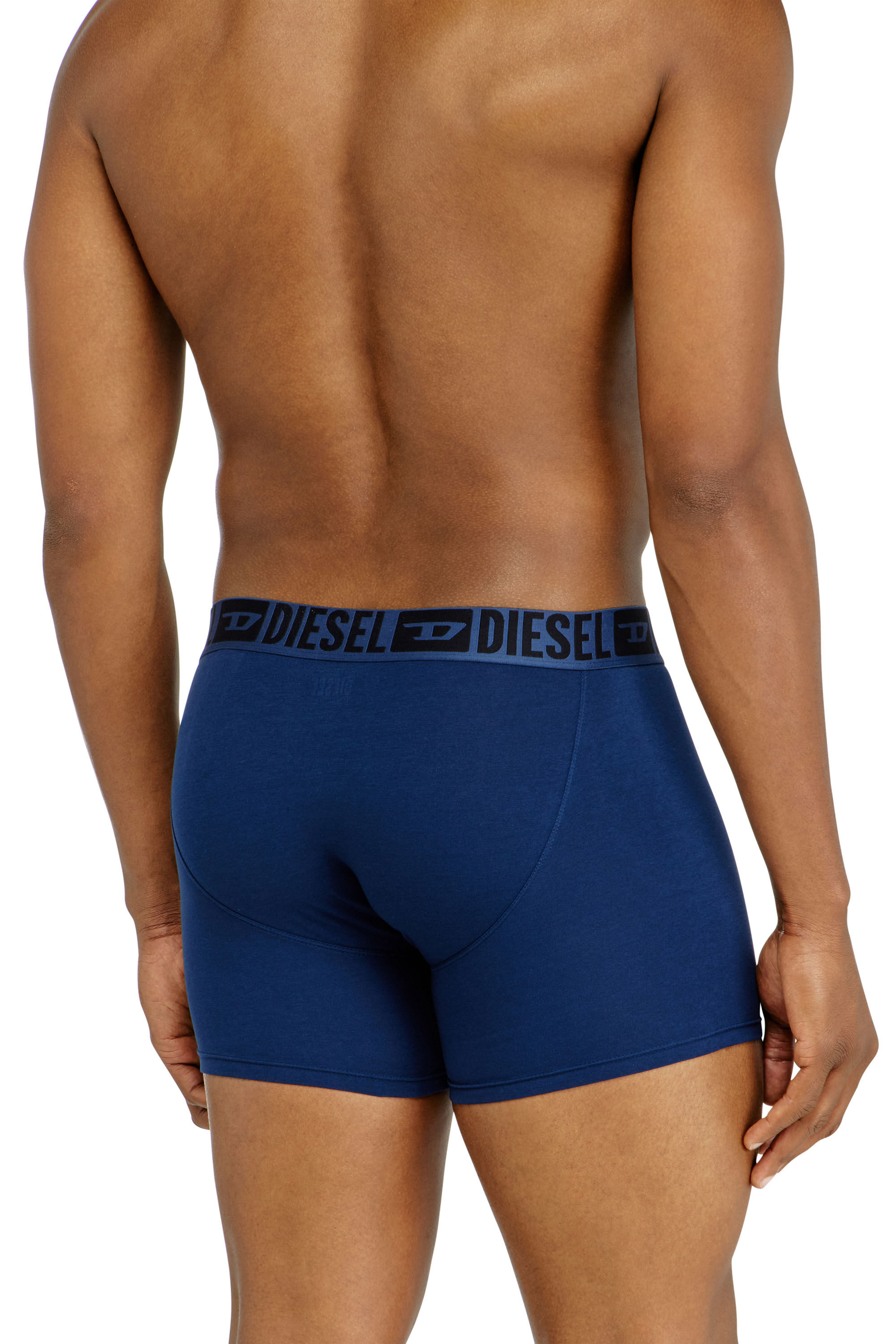 Diesel - SEBASTIAN-D-CORE-3PACK, Man's Three-pack boxer briefs in stretch cotton in Black/Blue - 4