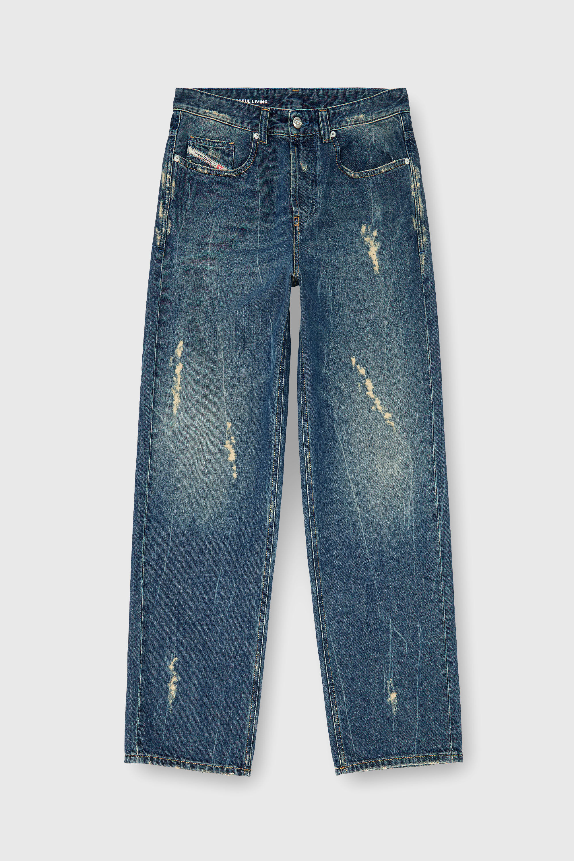 Diesel - Man's Relaxed Jeans 2001 D-Macro 09Q28, Medium blue - 6