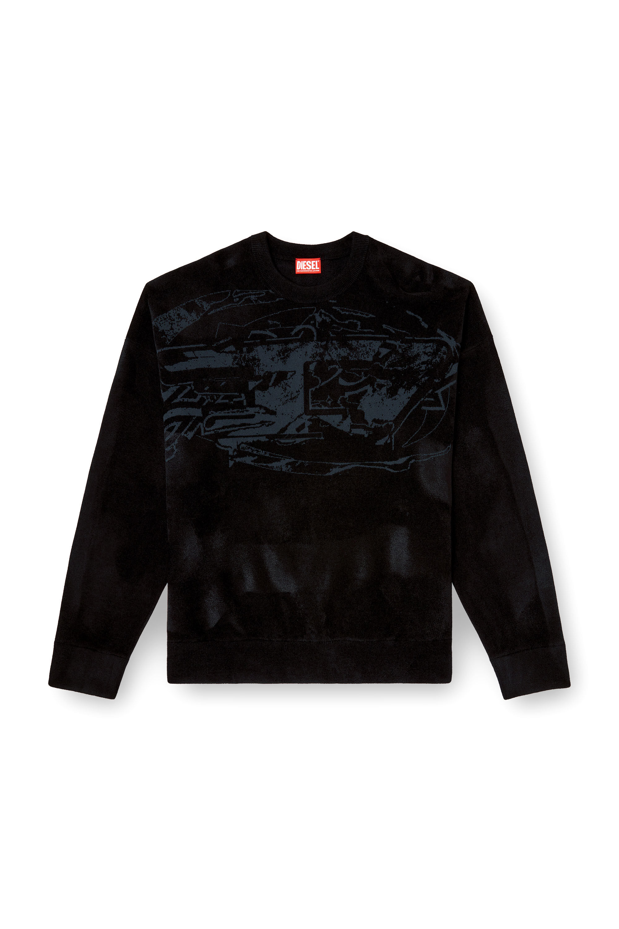 Diesel - K-TRESA, Man's Chenille-jacquard jumper with logo motif in null - 2