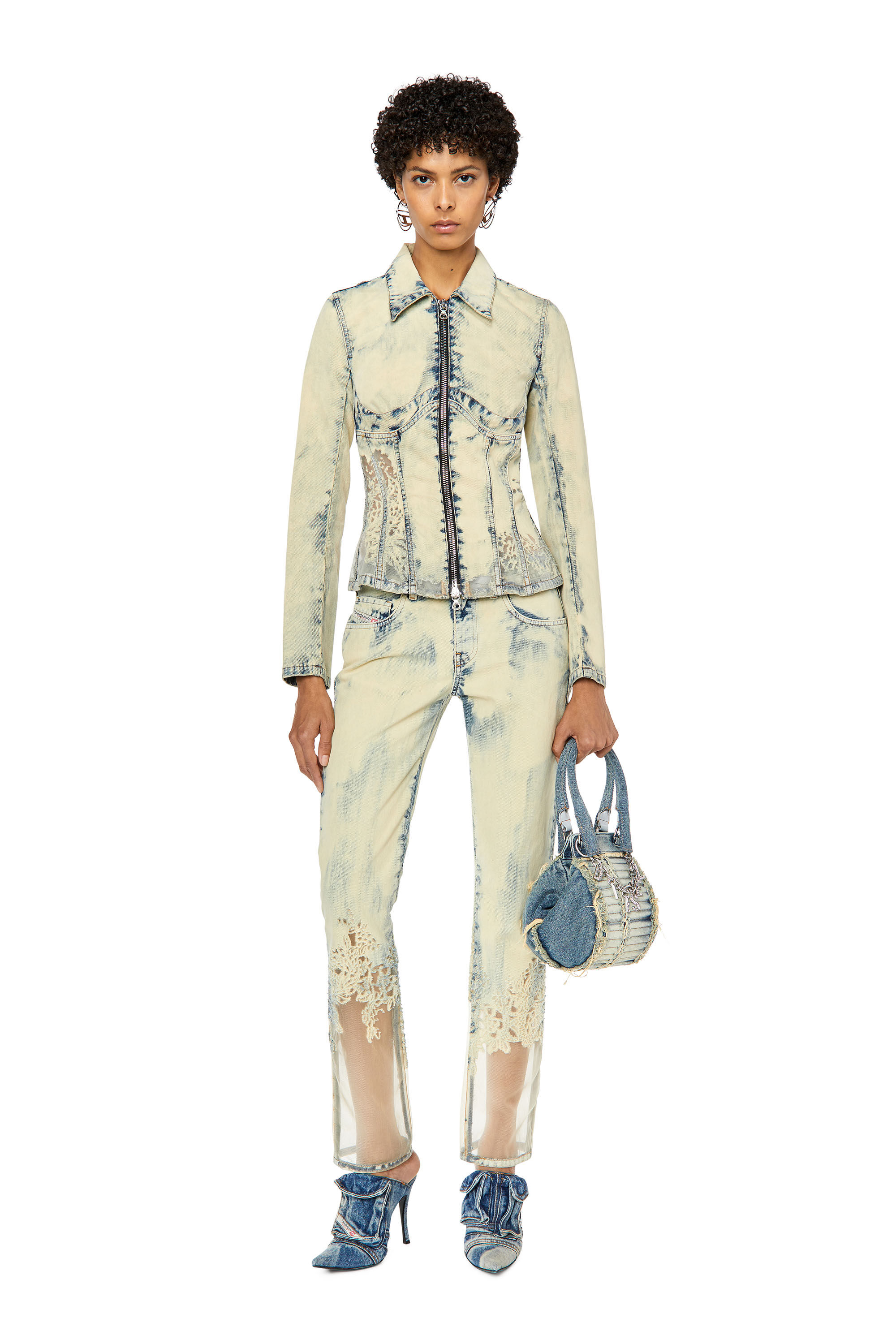 Diesel - 2002 068GP Straight Jeans, Light Blue - Image 1