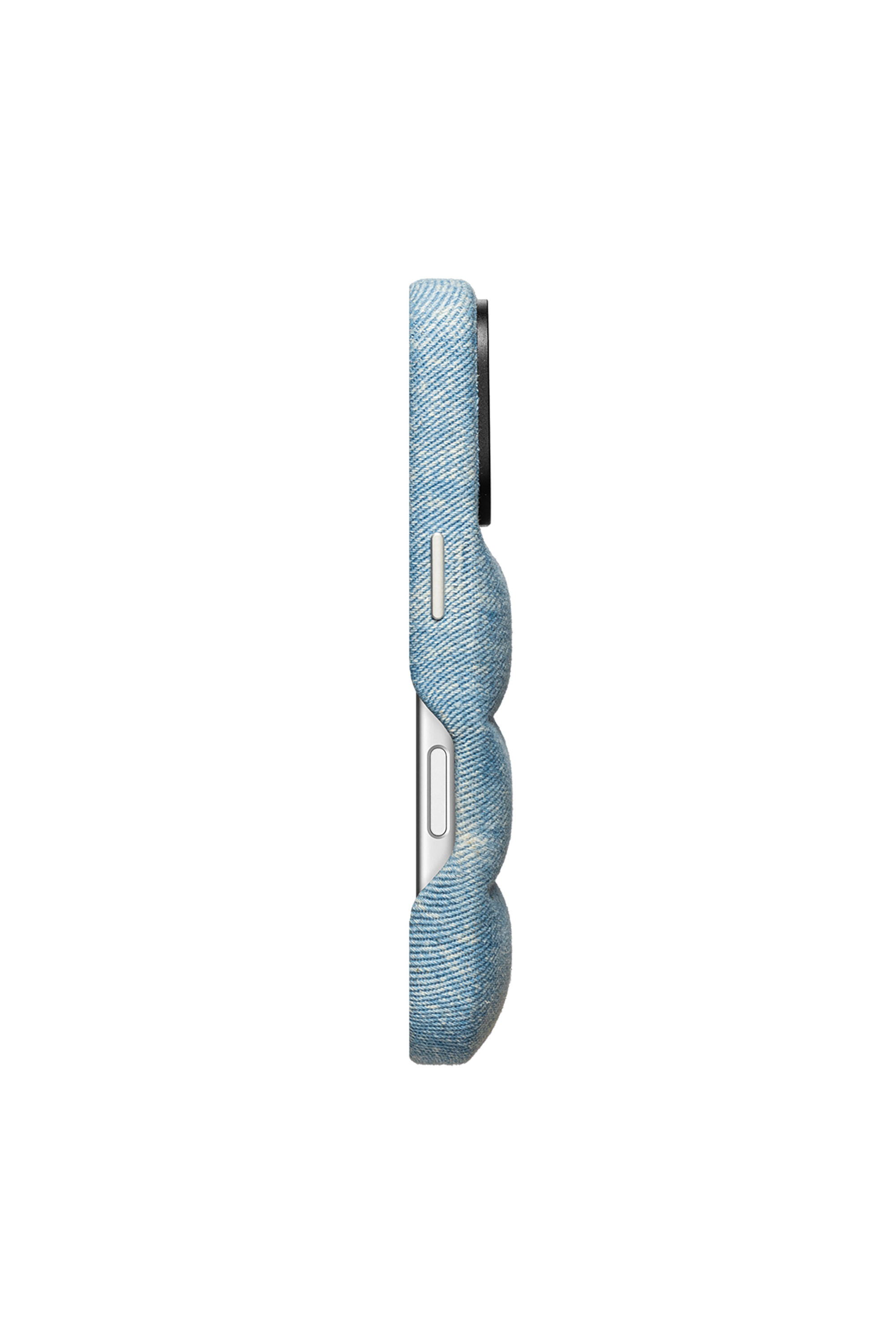 【新品】DIESEL Blue Denim Puffer Phone Case Women's Puffer case for iPhone 17 Pro | Blue | Diesel