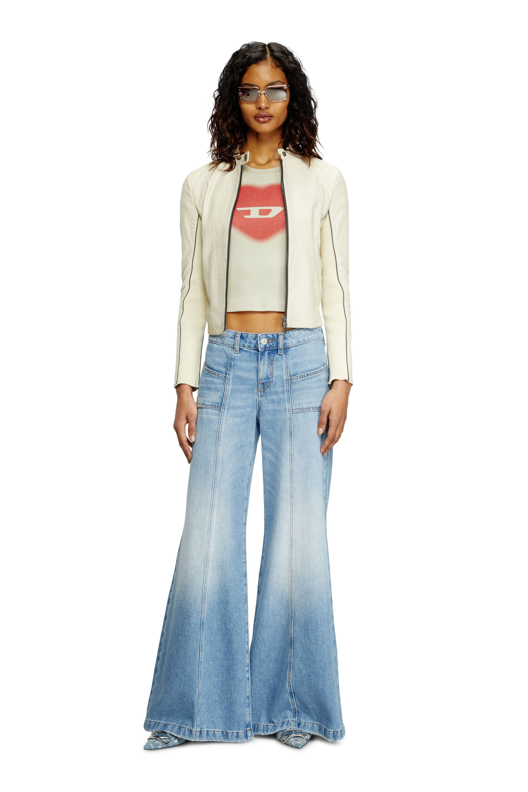 Women's Flare Jeans | Low Waist D-Akii | Light Blue | Diesel FI