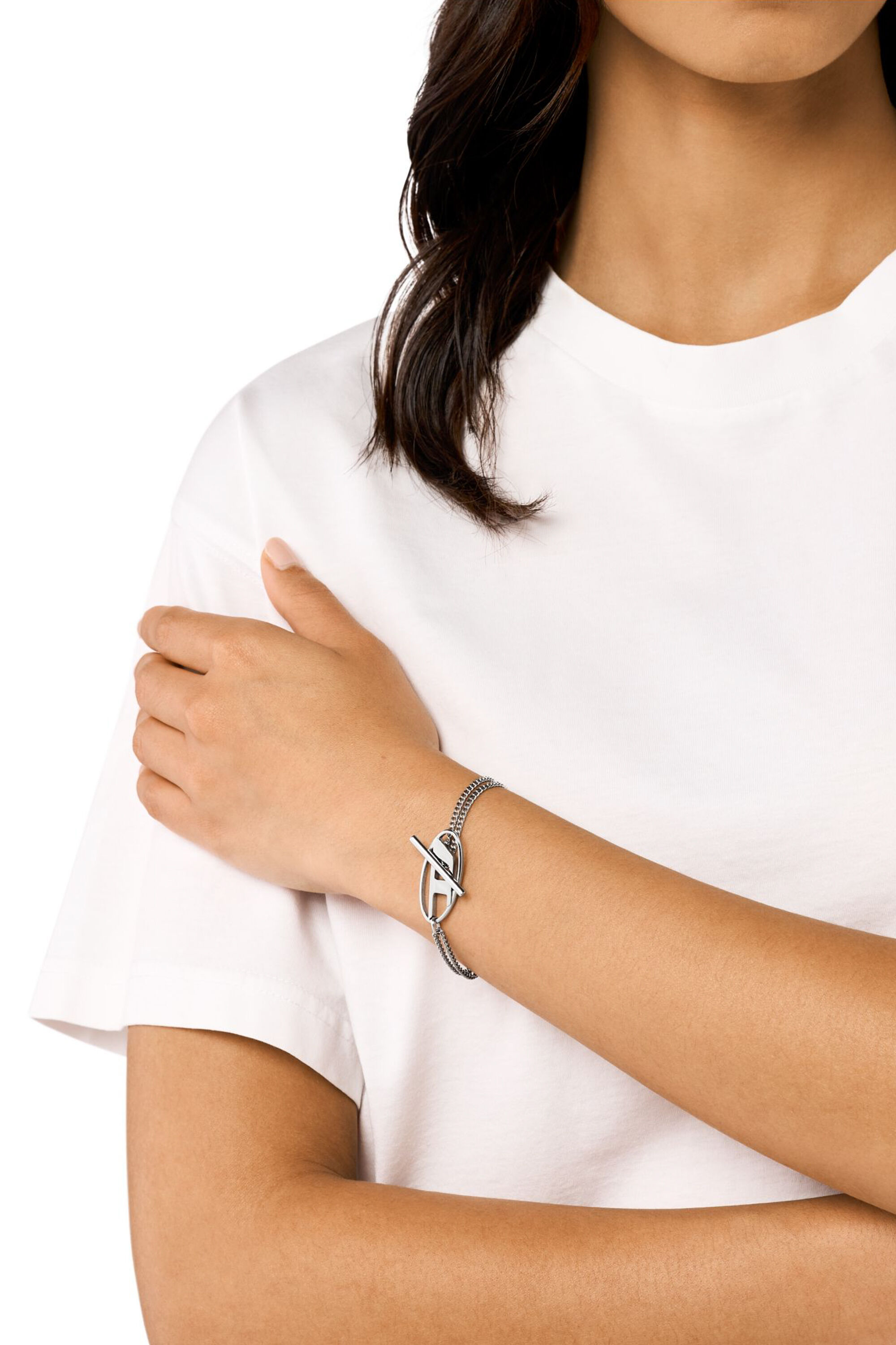 Women's Stainless Steel Chain Bracelet | Silver | Diesel {{Country}}