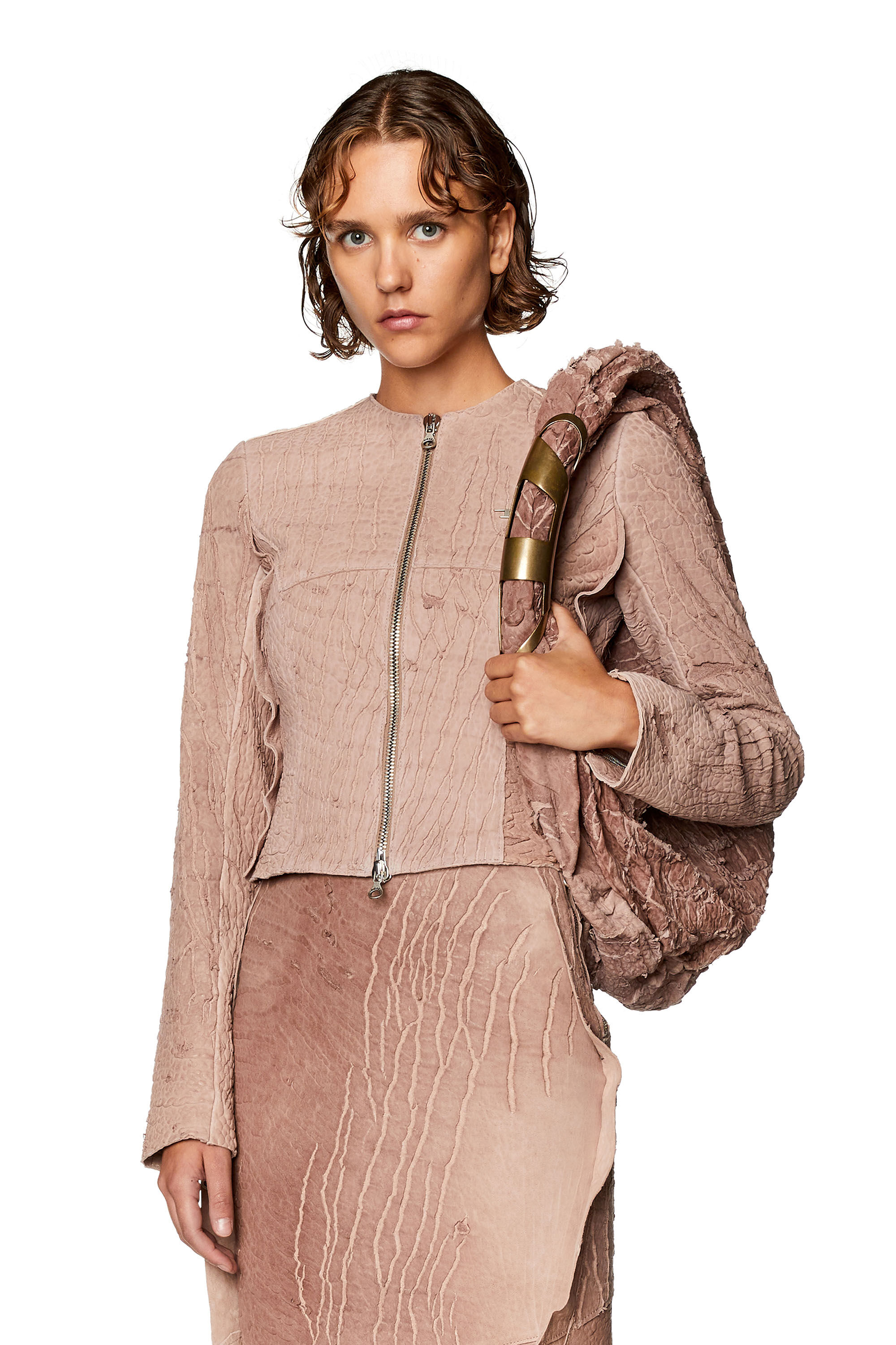 Diesel - L-CRACKJACKET, Lilac - Image 3