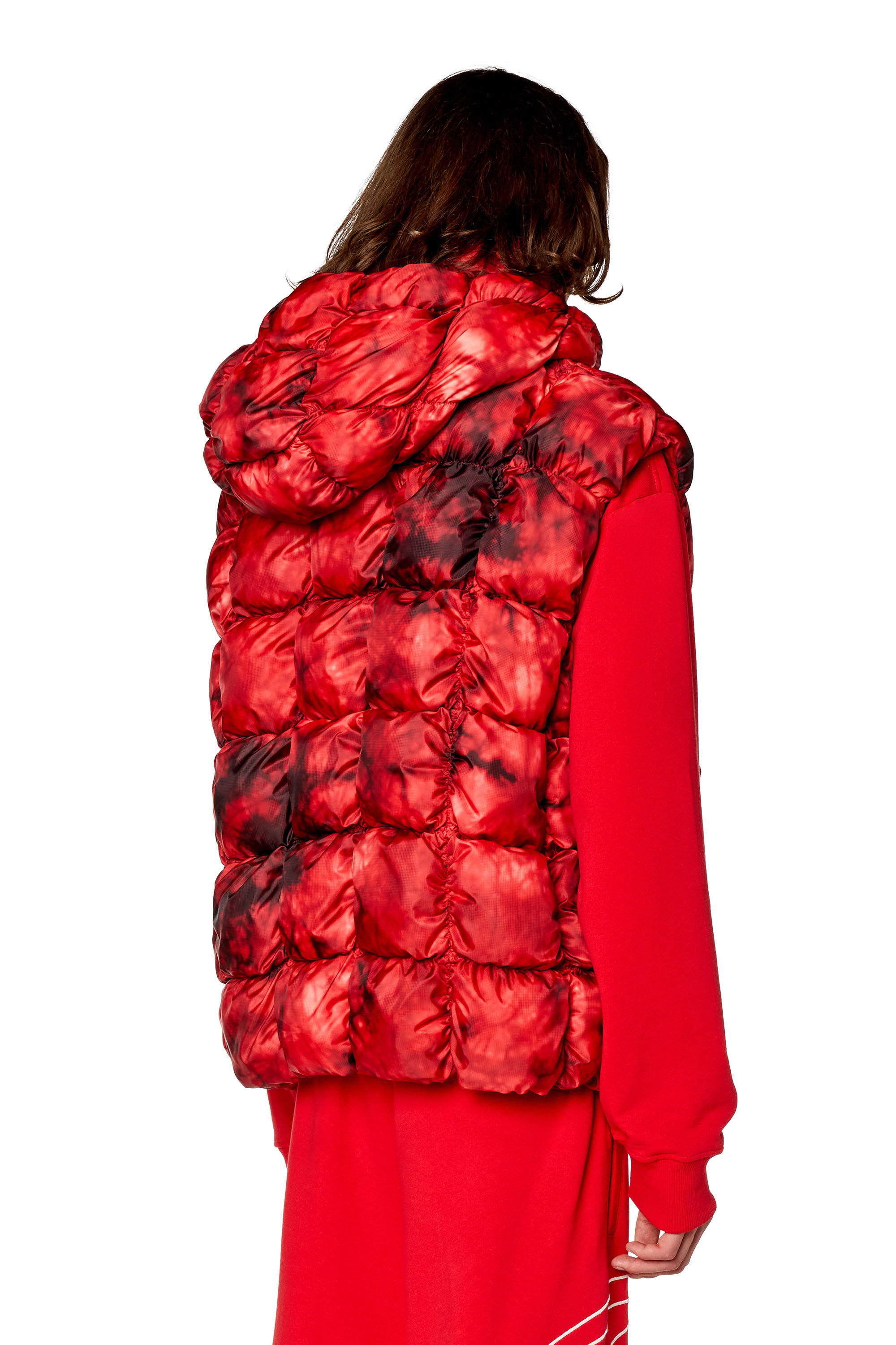 安いそれに目立つ vest Padded Man: W-RALLE-SL jacket Diesel | hood with Sサイズ