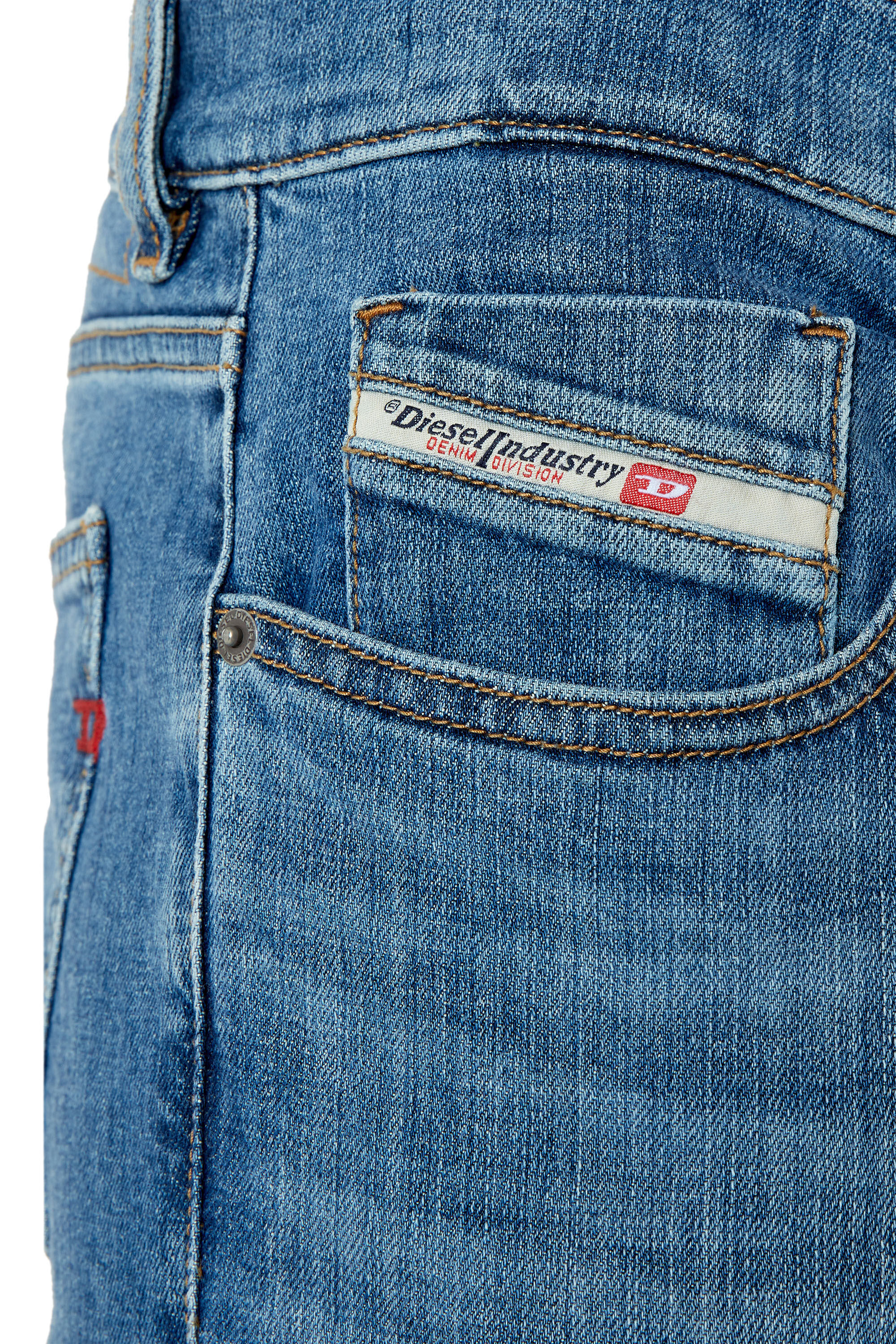 Diesel - 2019 D-Strukt 0EKAI Slim Jeans, Medium blue - Image 5