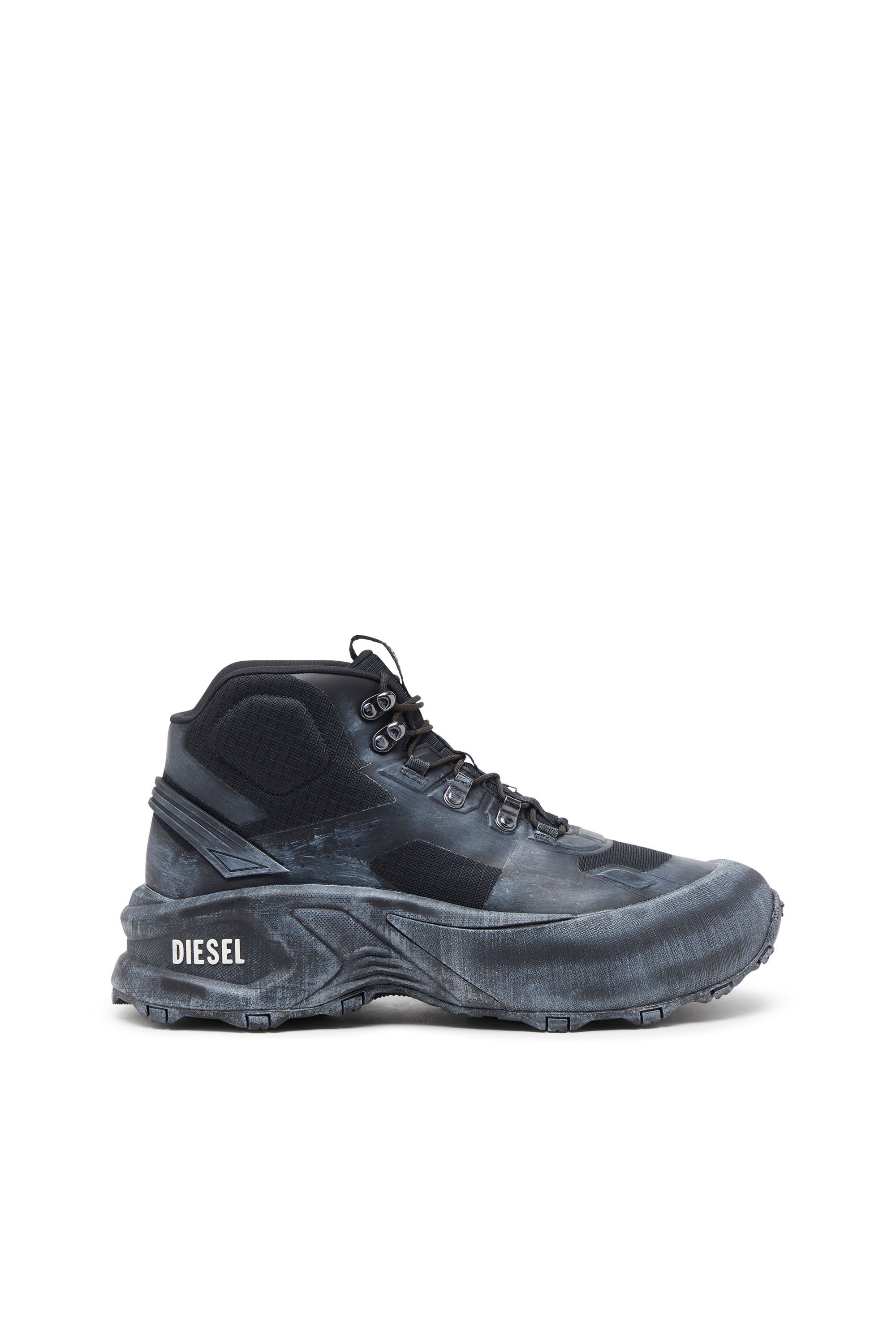 Men's D-Cage Hiking - Sneaker chuncky high-top | Black | Diesel FI