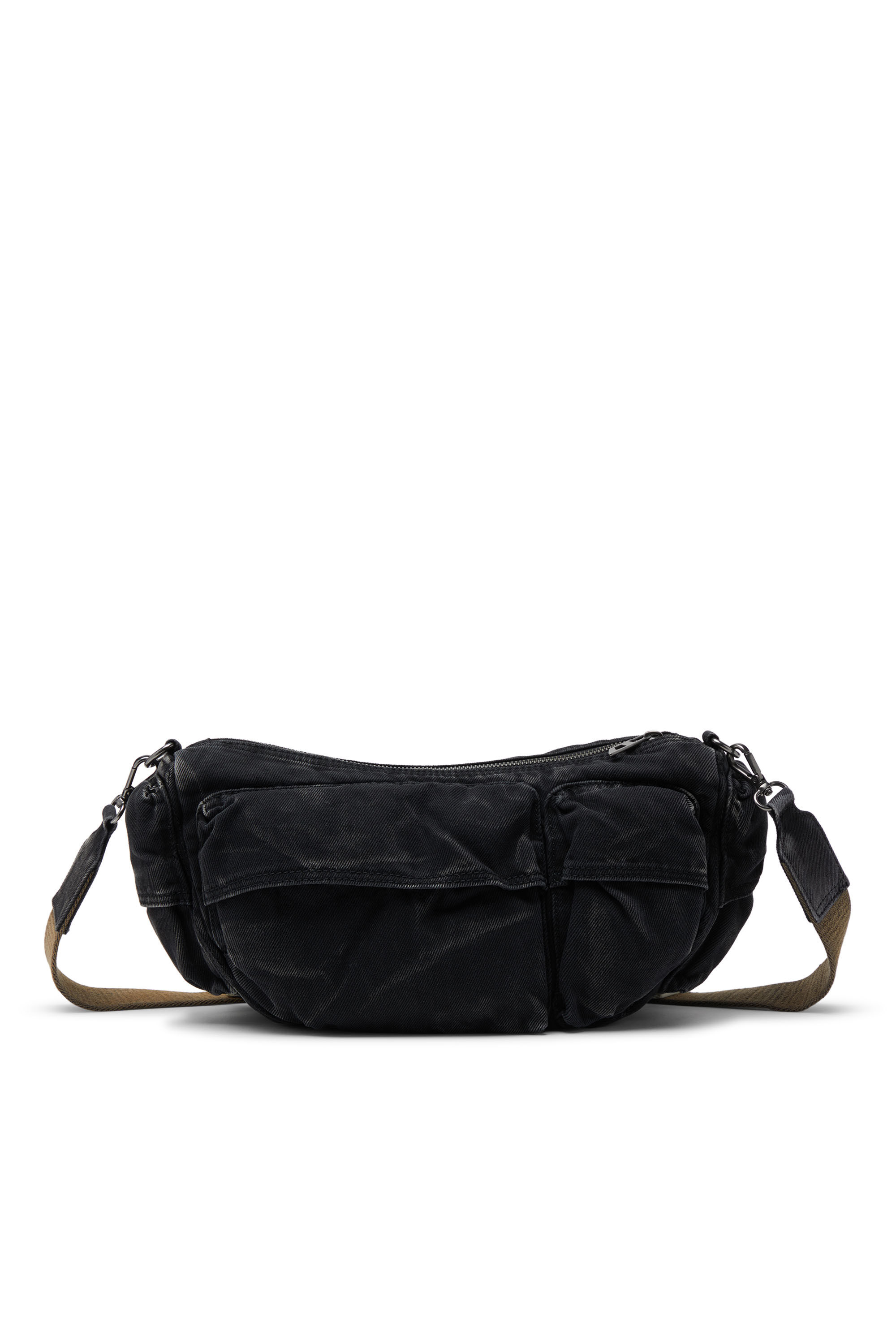 Women's Multi-Pkts-Multipocket bag in washed denim | Black | Diesel