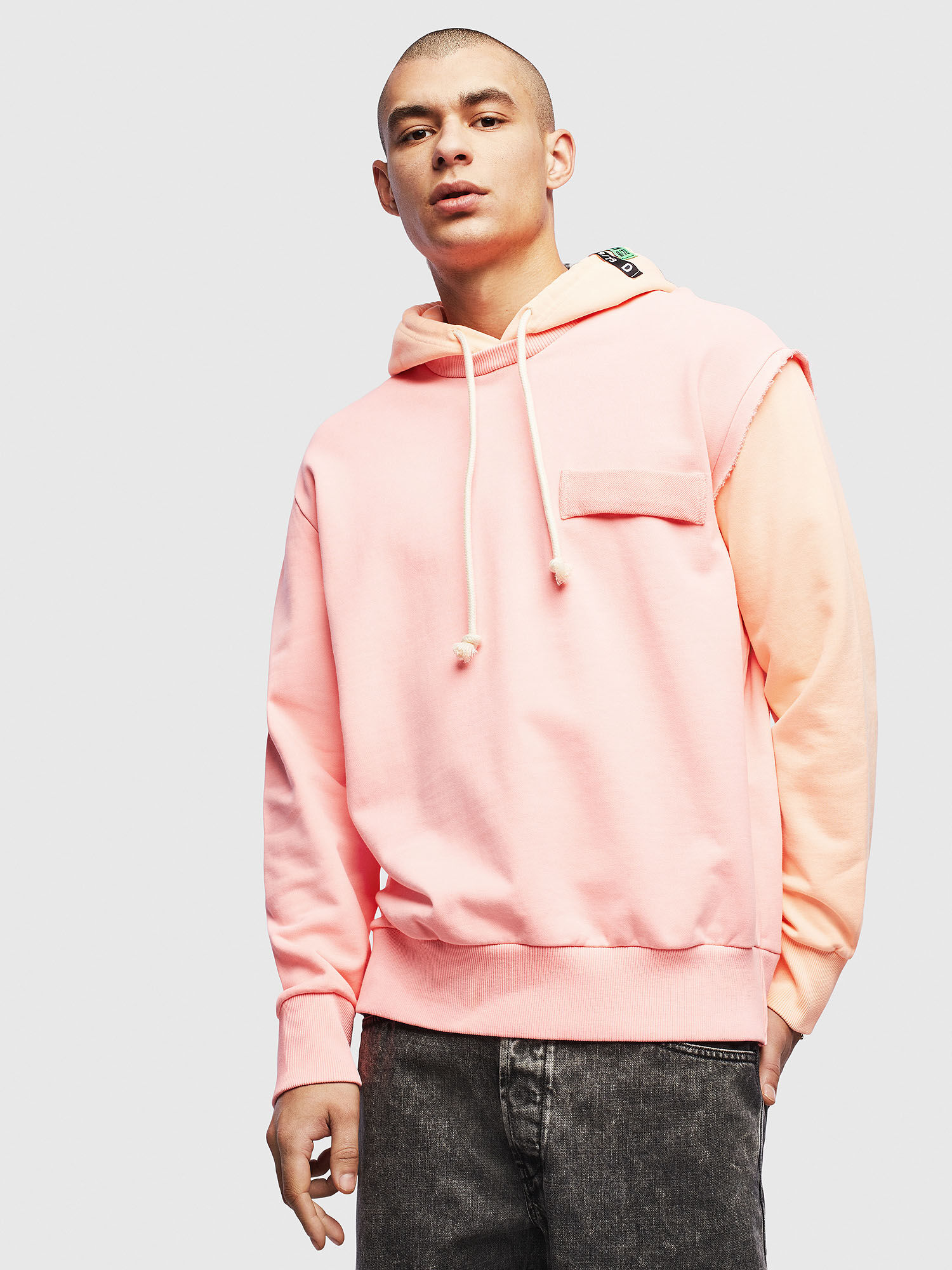 diesel pink hoodie