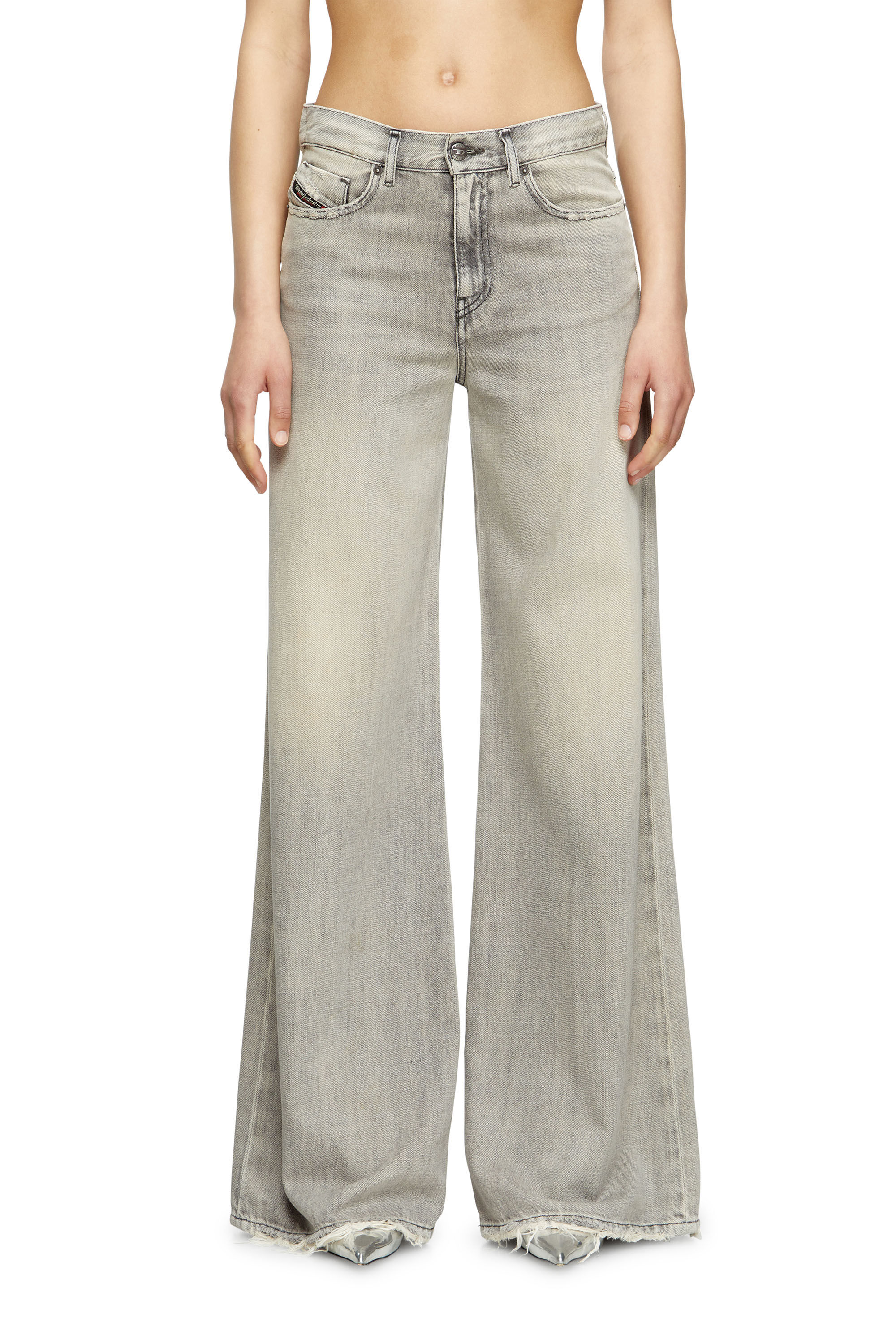 Women's Flare Jeans | Grey | Diesel 1978 D-Akemi